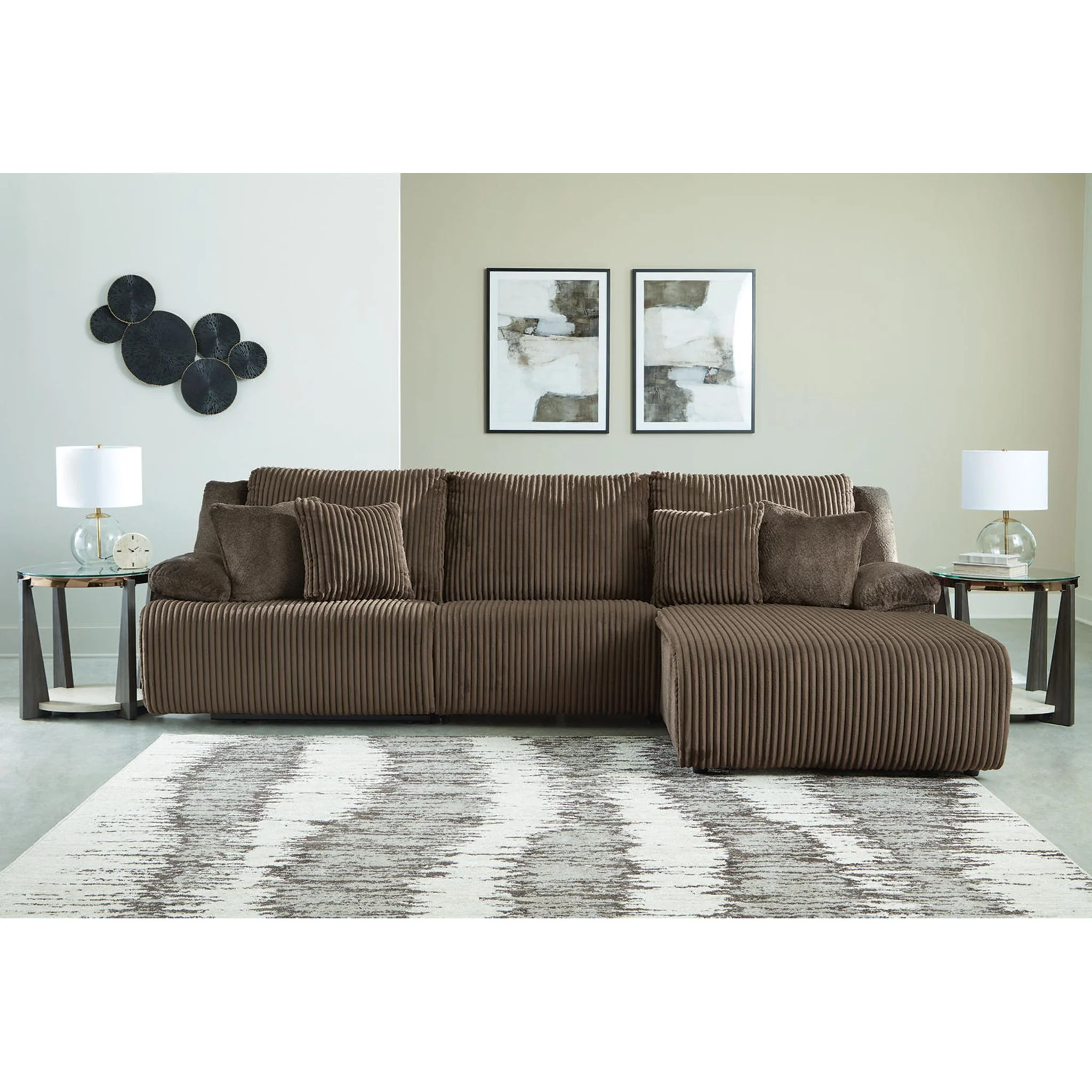 Top Tier 3 Piece Reclining Sectional with Chaise - Image 21