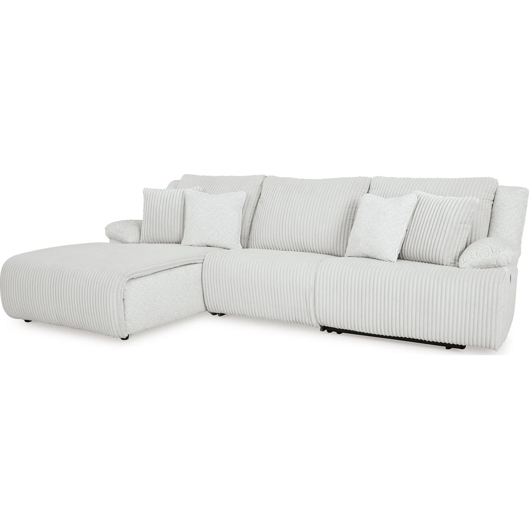 Top Tier 3 Piece Reclining Sectional with Chaise - Image 9