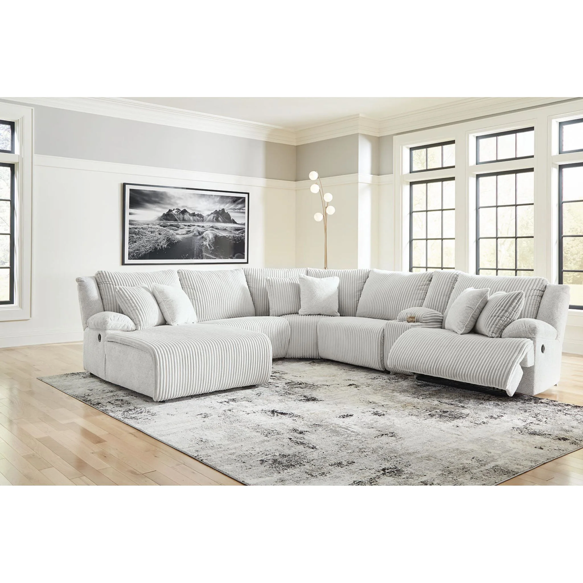 Top Tier 6 Piece Reclining Sectional with Chaise - Image 10