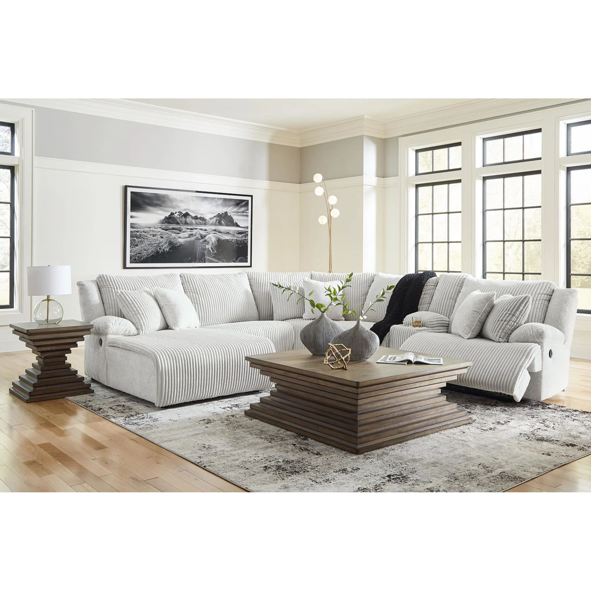 Top Tier 6 Piece Reclining Sectional with Chaise - Image 14