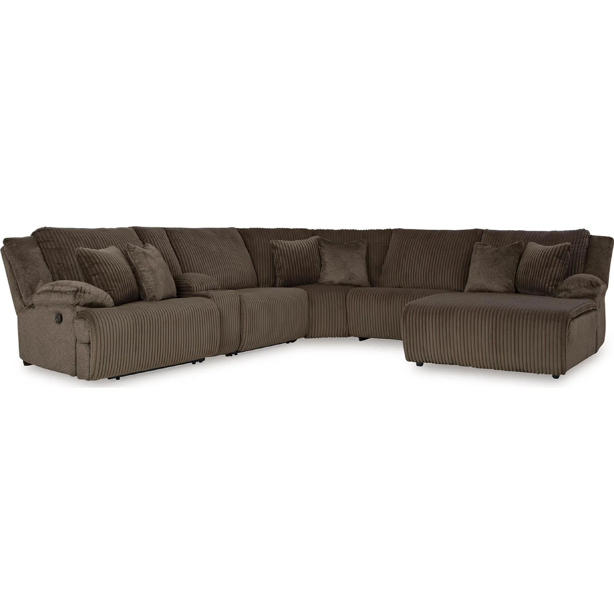 Top Tier 6 Piece Reclining Sectional with Chaise - Image 25