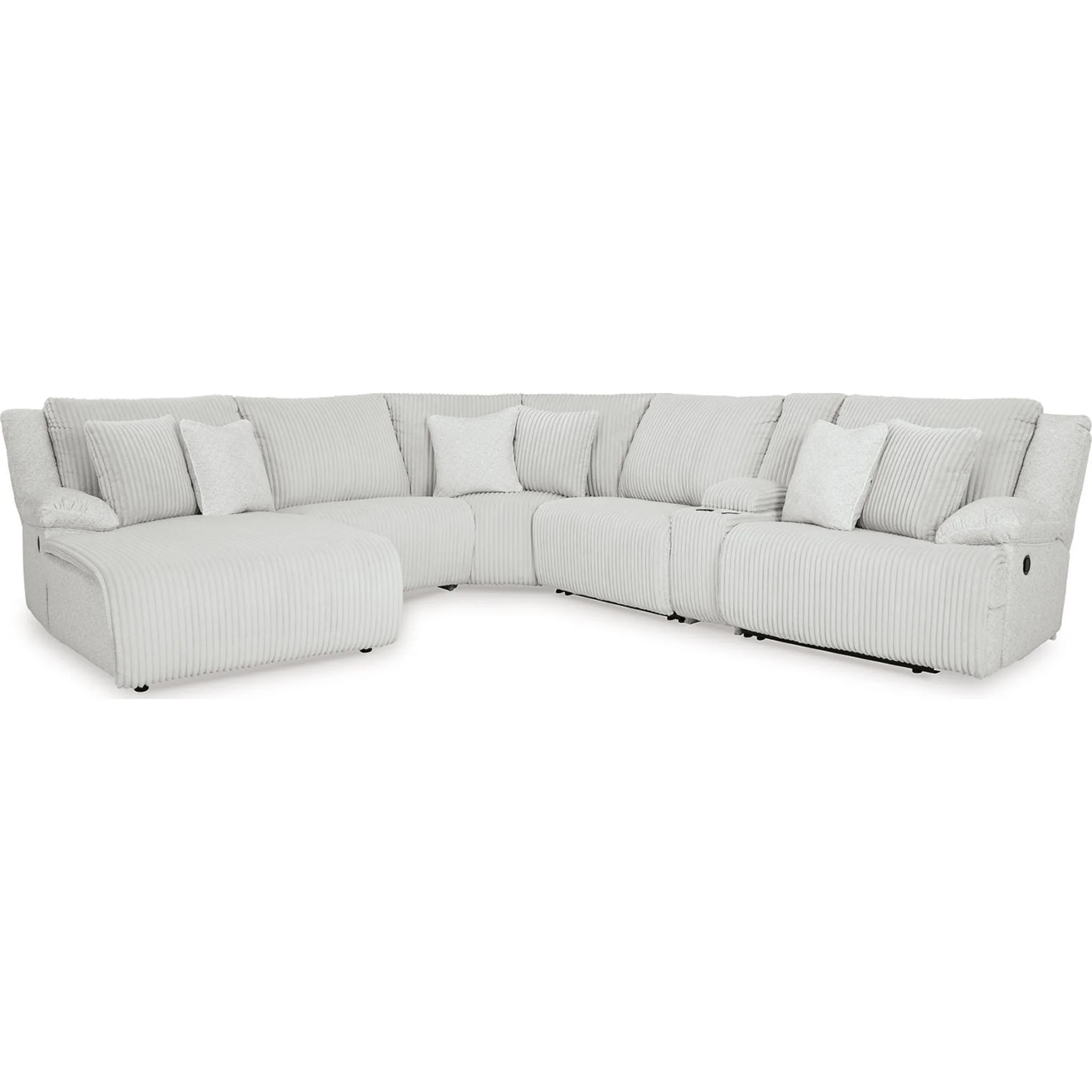 Top Tier 6 Piece Reclining Sectional with Chaise - Image 9