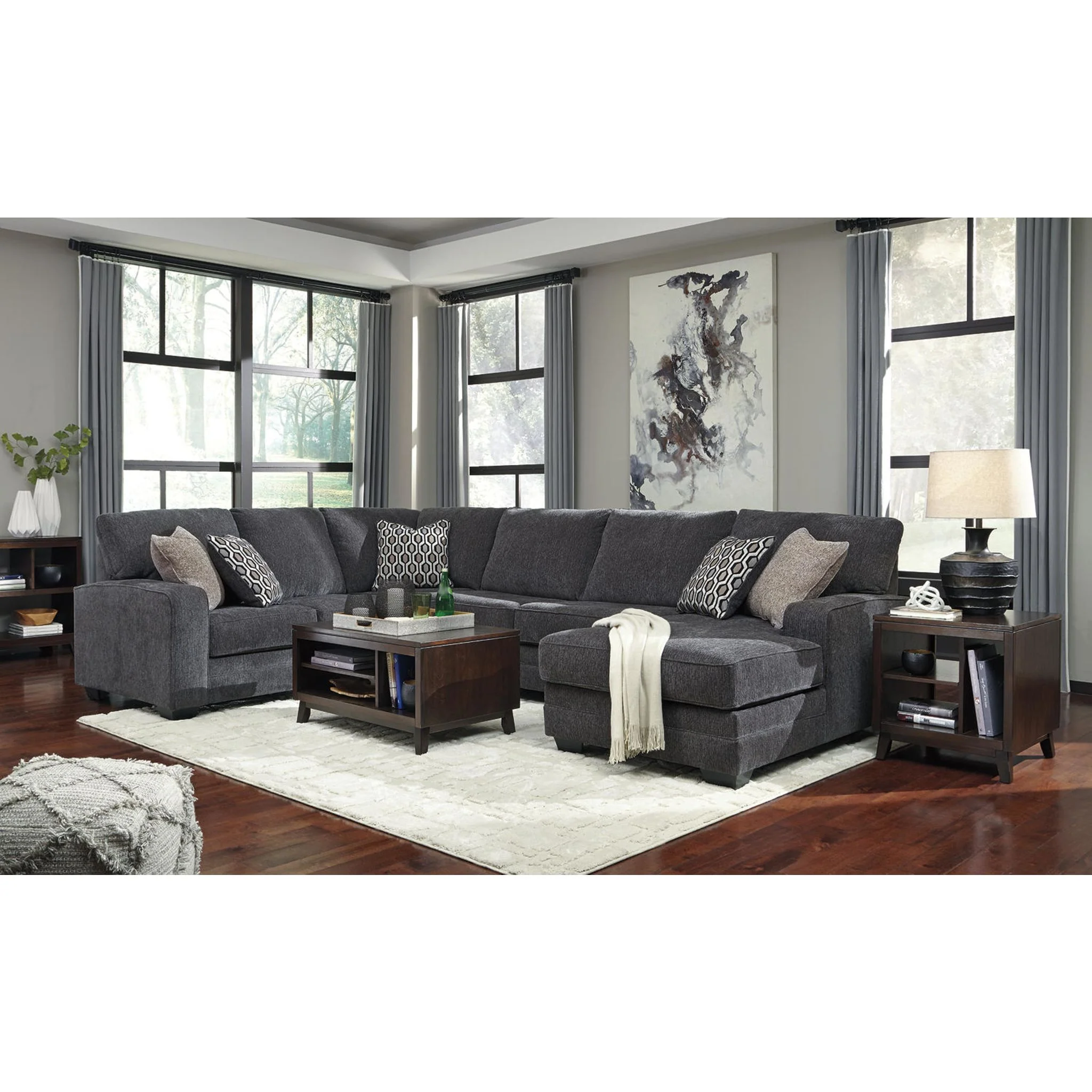 Tracling 3 Piece Sectional with Chaise - Image 11