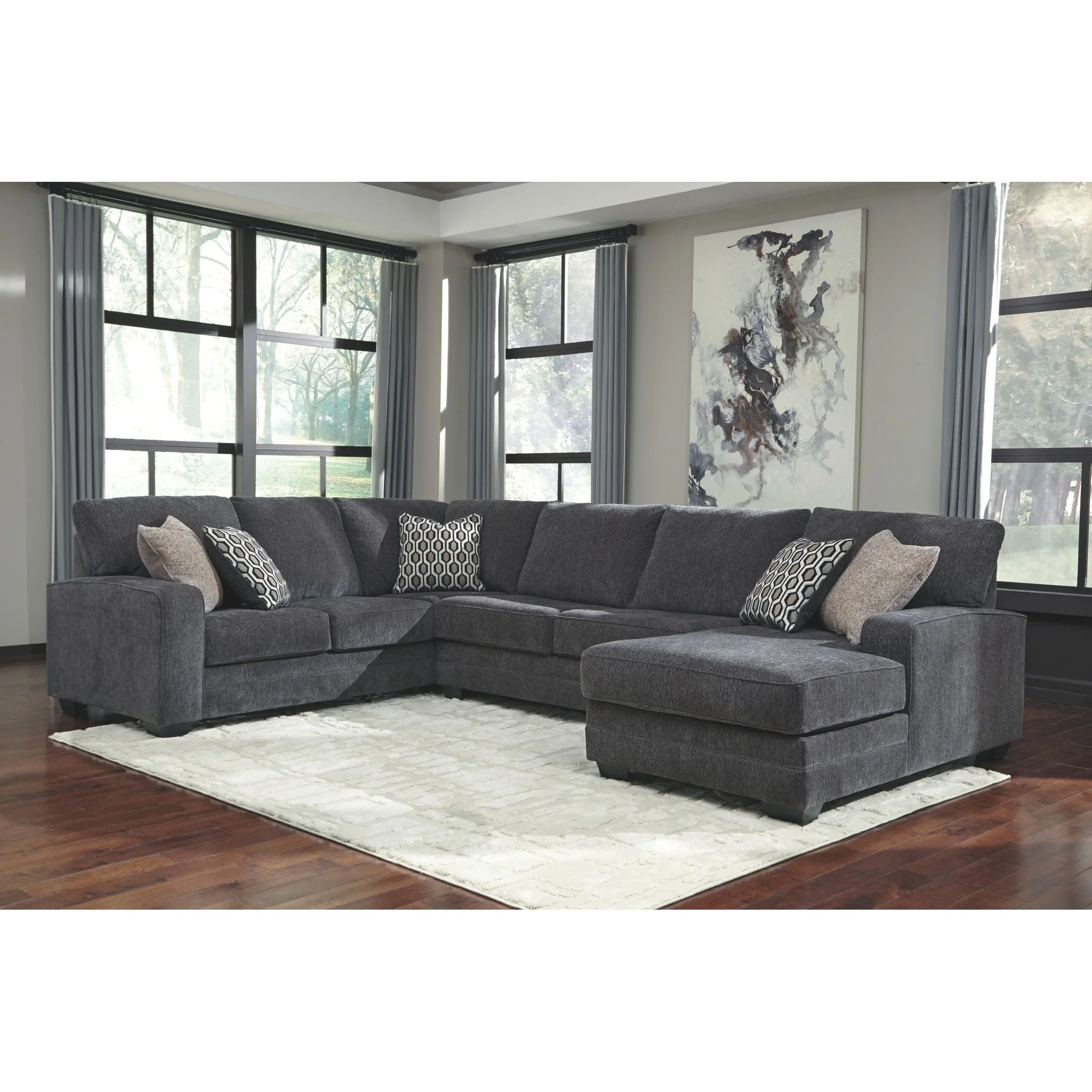 Tracling 3 Piece Sectional with Chaise - Image 2
