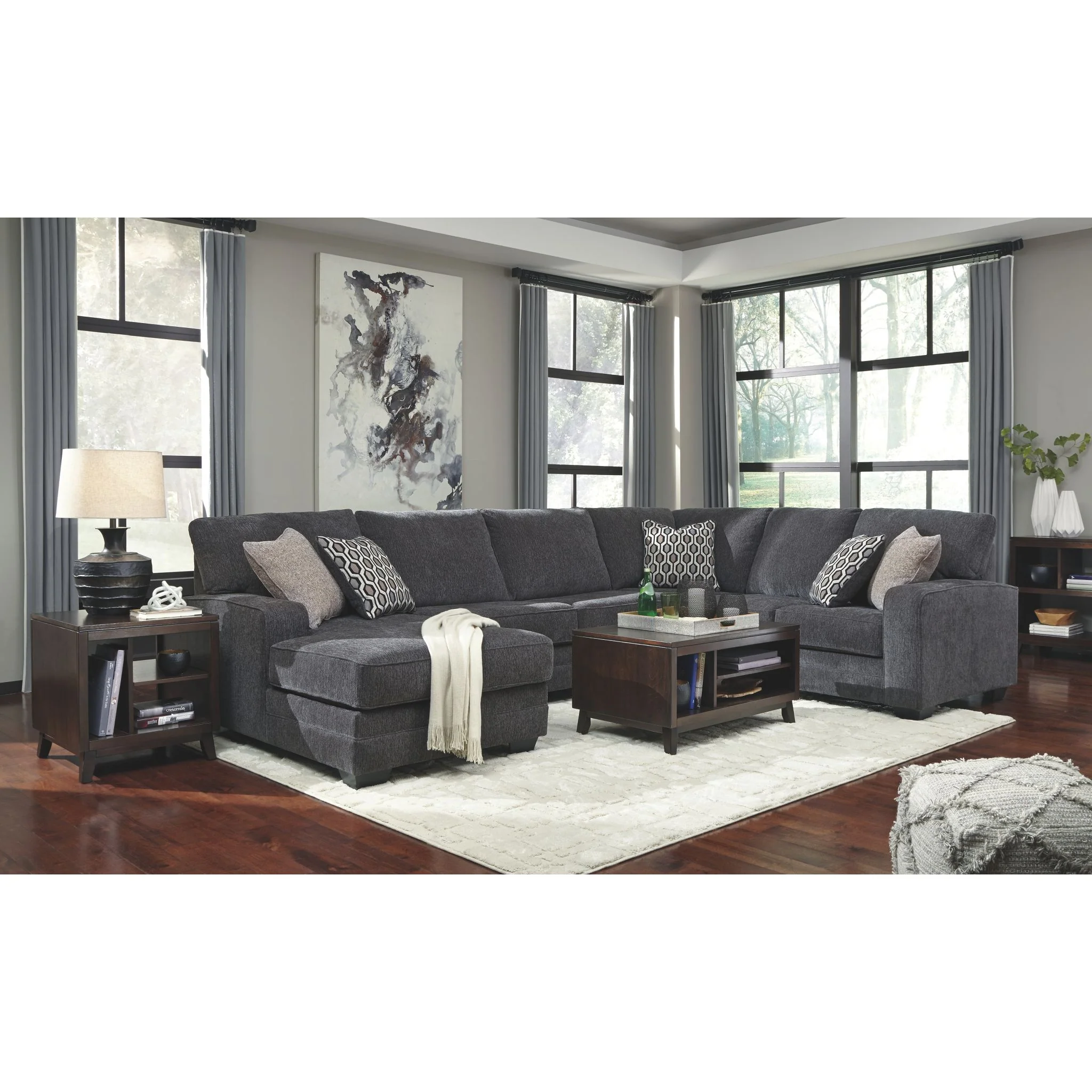 Tracling 3 Piece Sectional with Chaise - Image 34