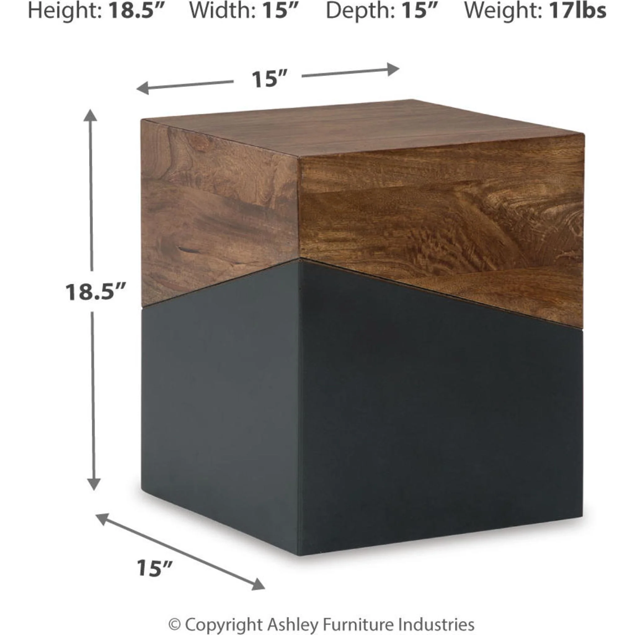 Trailbend Accent Table - Brown/Gunmetal - Image 20