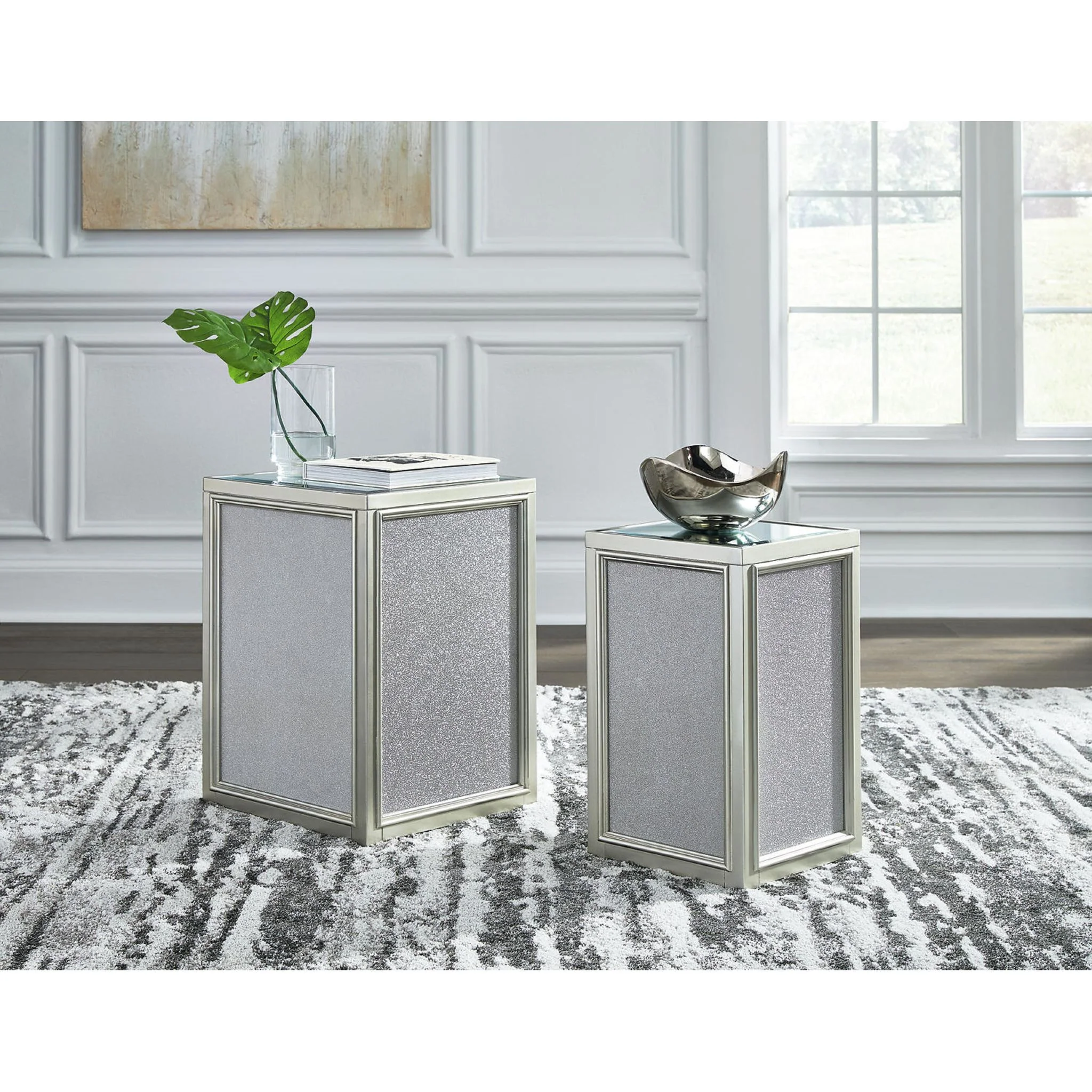 Traleena Accent Table (Set of 2) - Silver Finish - Image 9