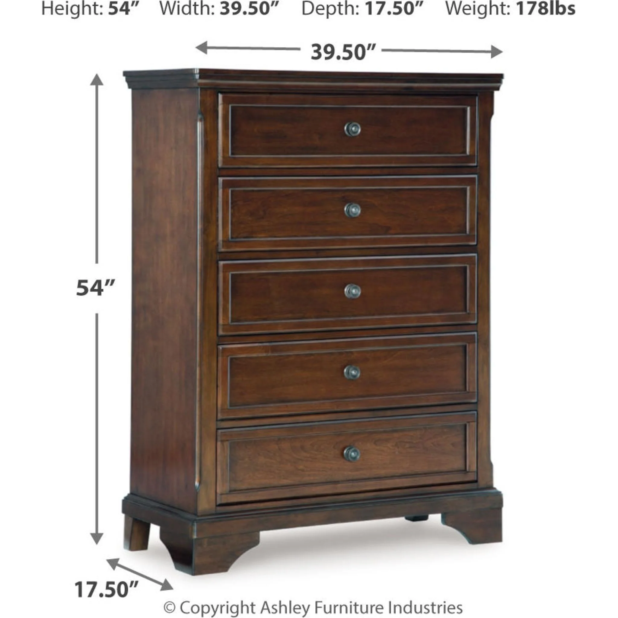 Trellington Chest - Brown - Image 3