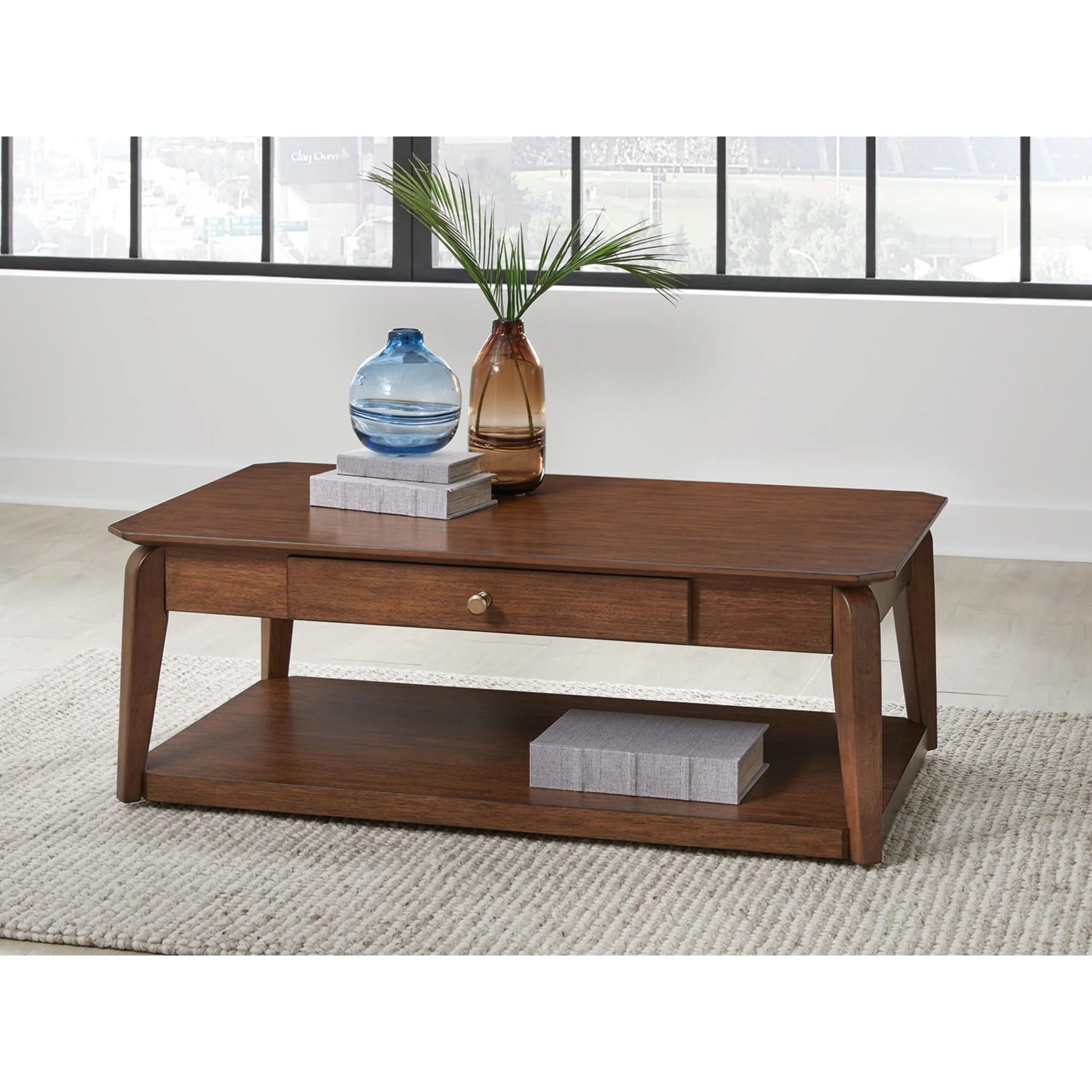 Trenmour Coffee Table - Medium Brown - Image 4