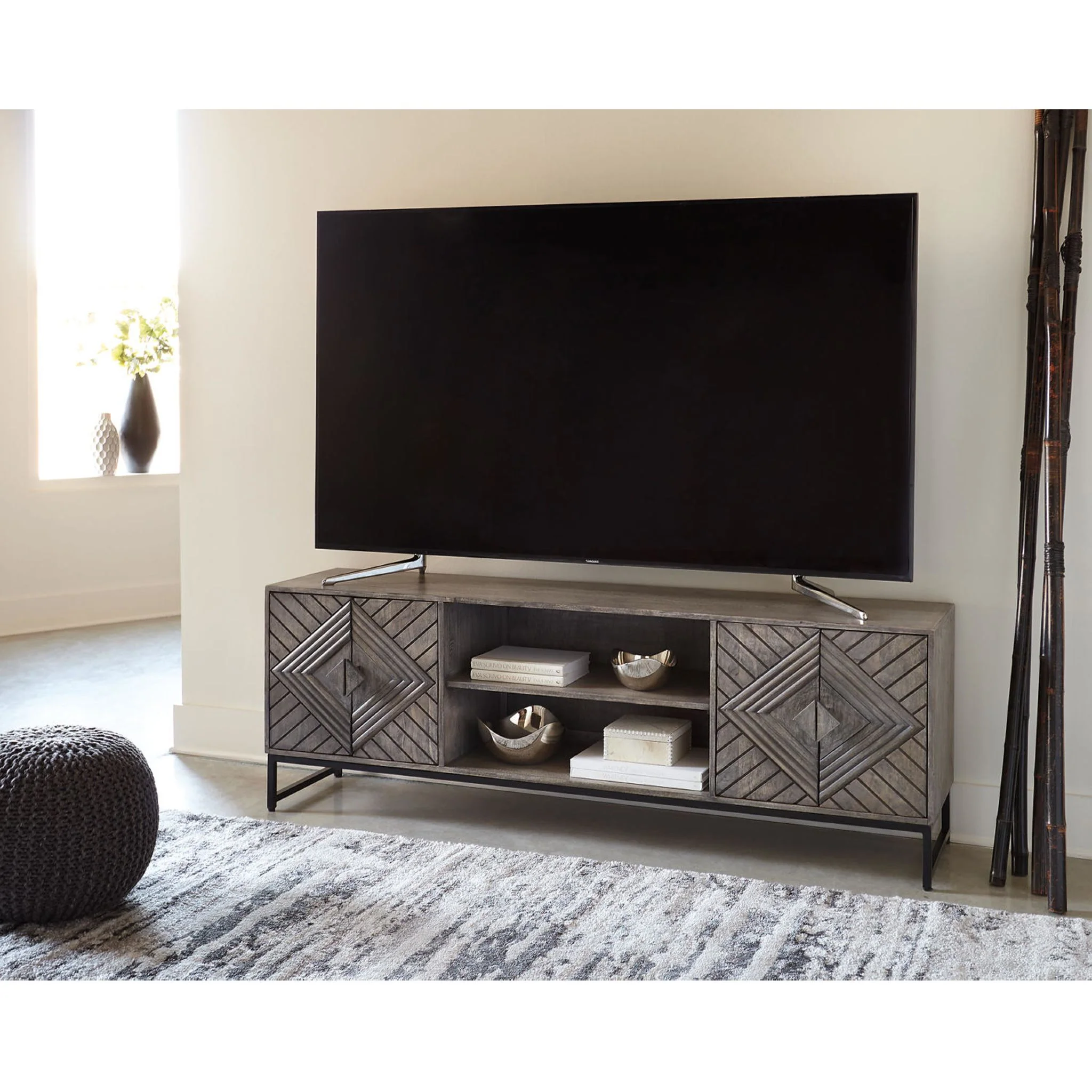 Treybrook Accent Cabinet - Distressed Gray - Image 10