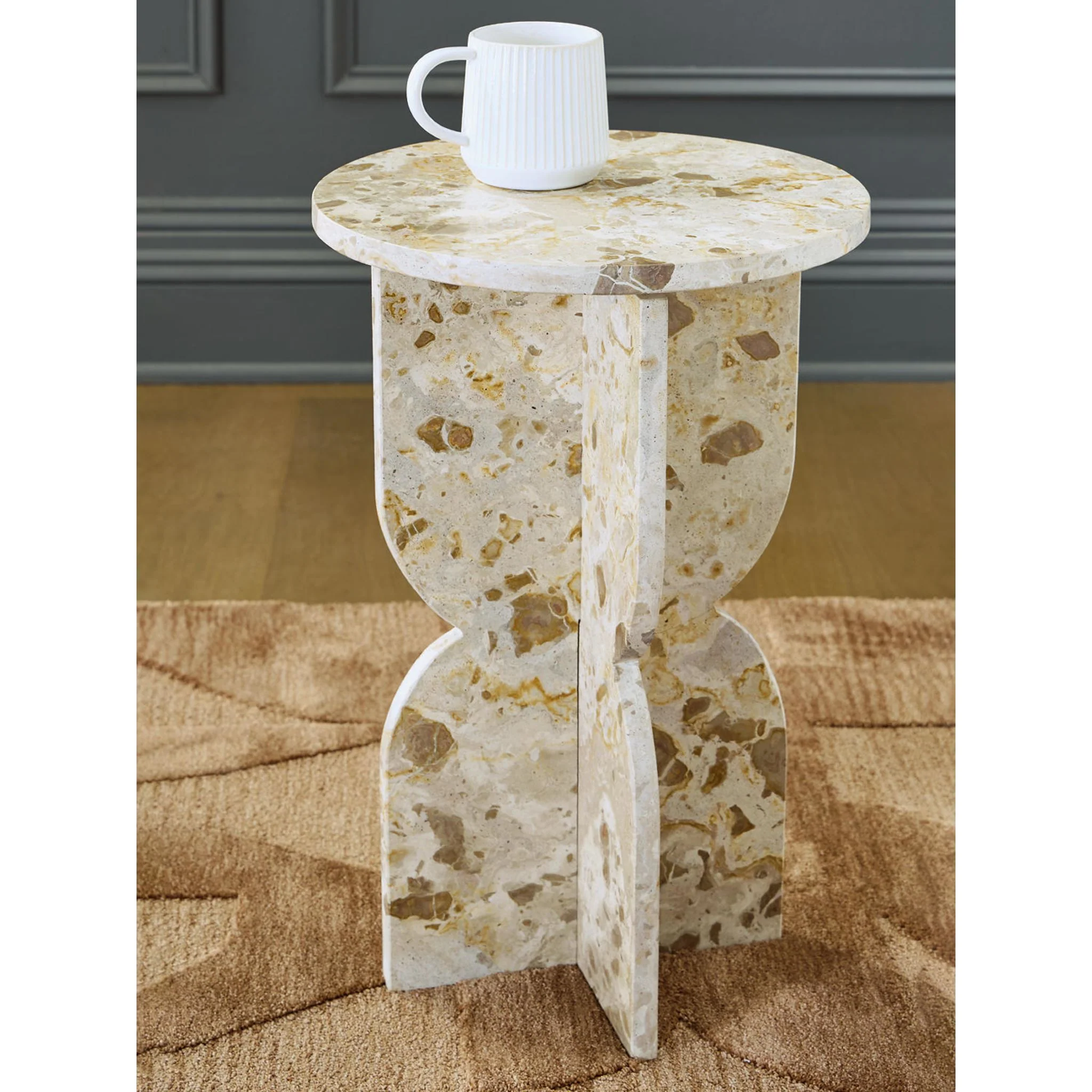 Treygan Accent Table - Beige - Image 4