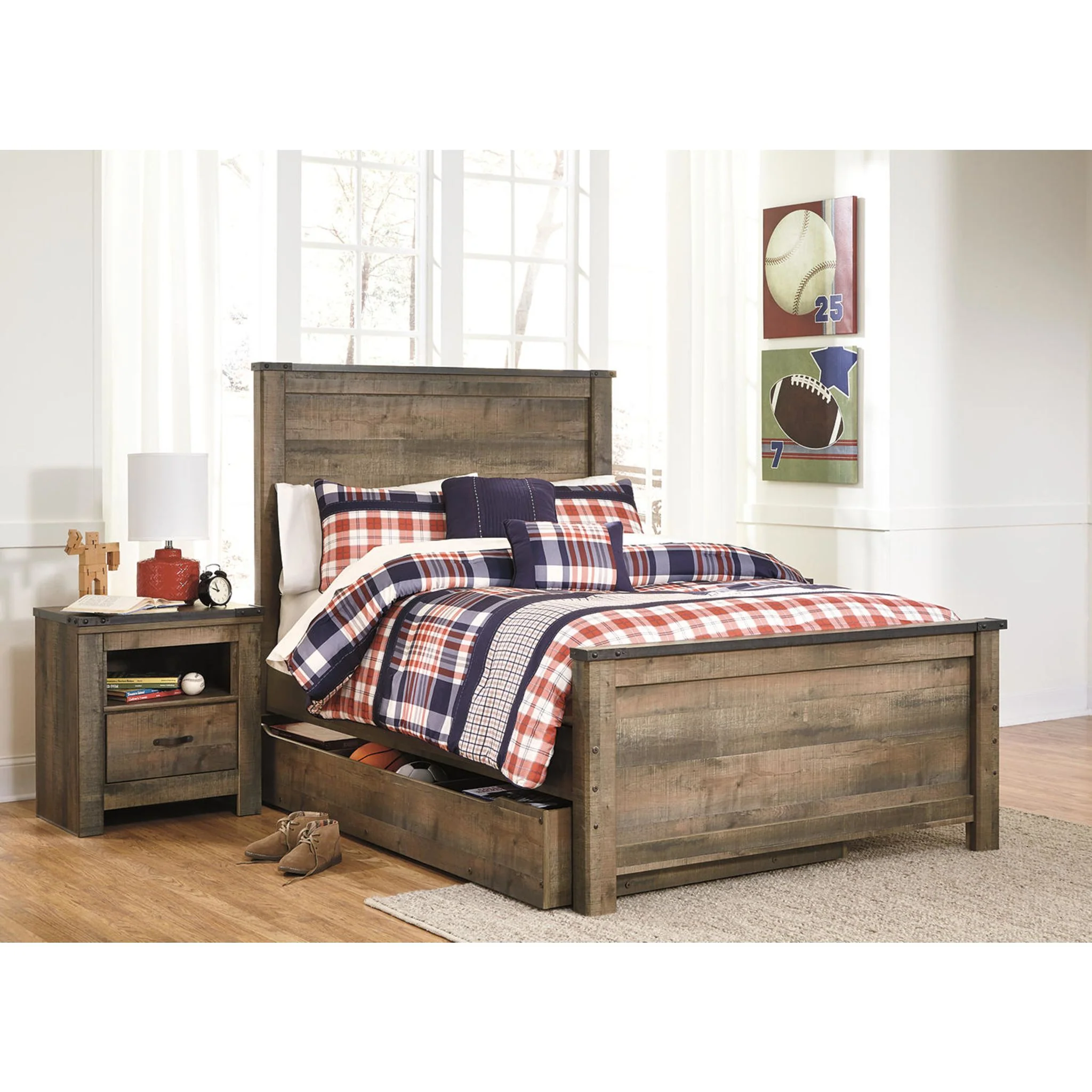 Trinell 5 Piece Full Storage Bed - Brown - Image 13