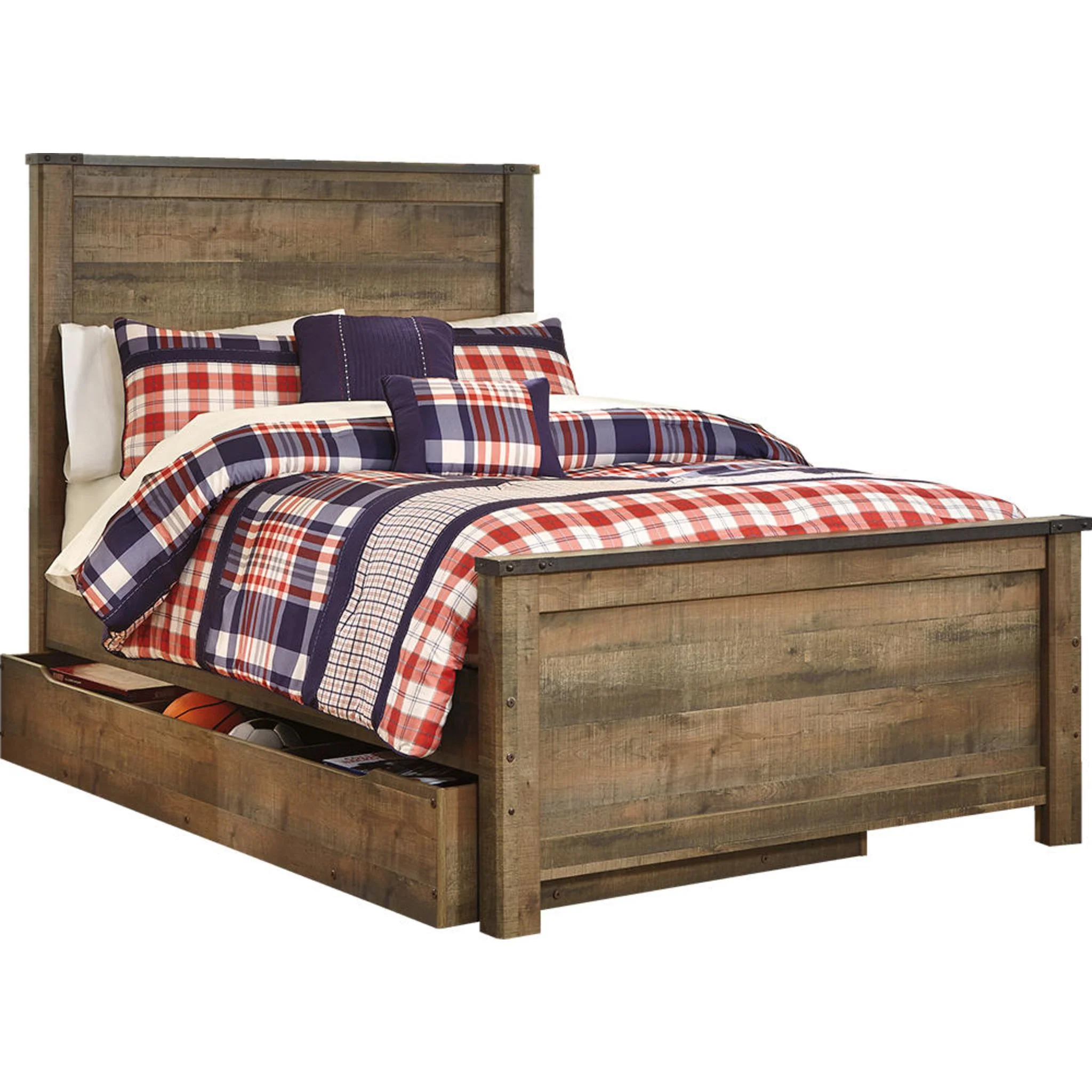 Trinell 5 Piece Full Storage Bed - Brown - Image 14