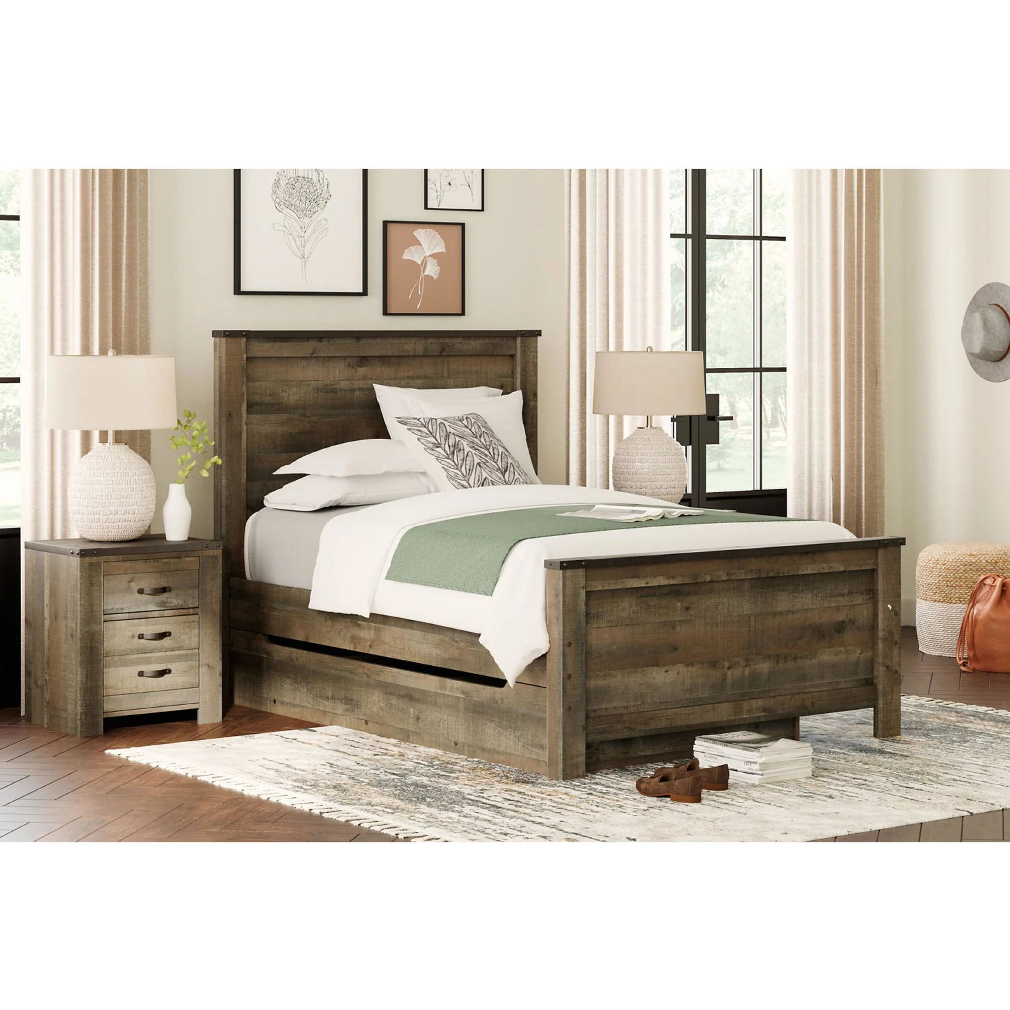 Trinell 5 Piece Full Storage Bed - Brown - Image 19