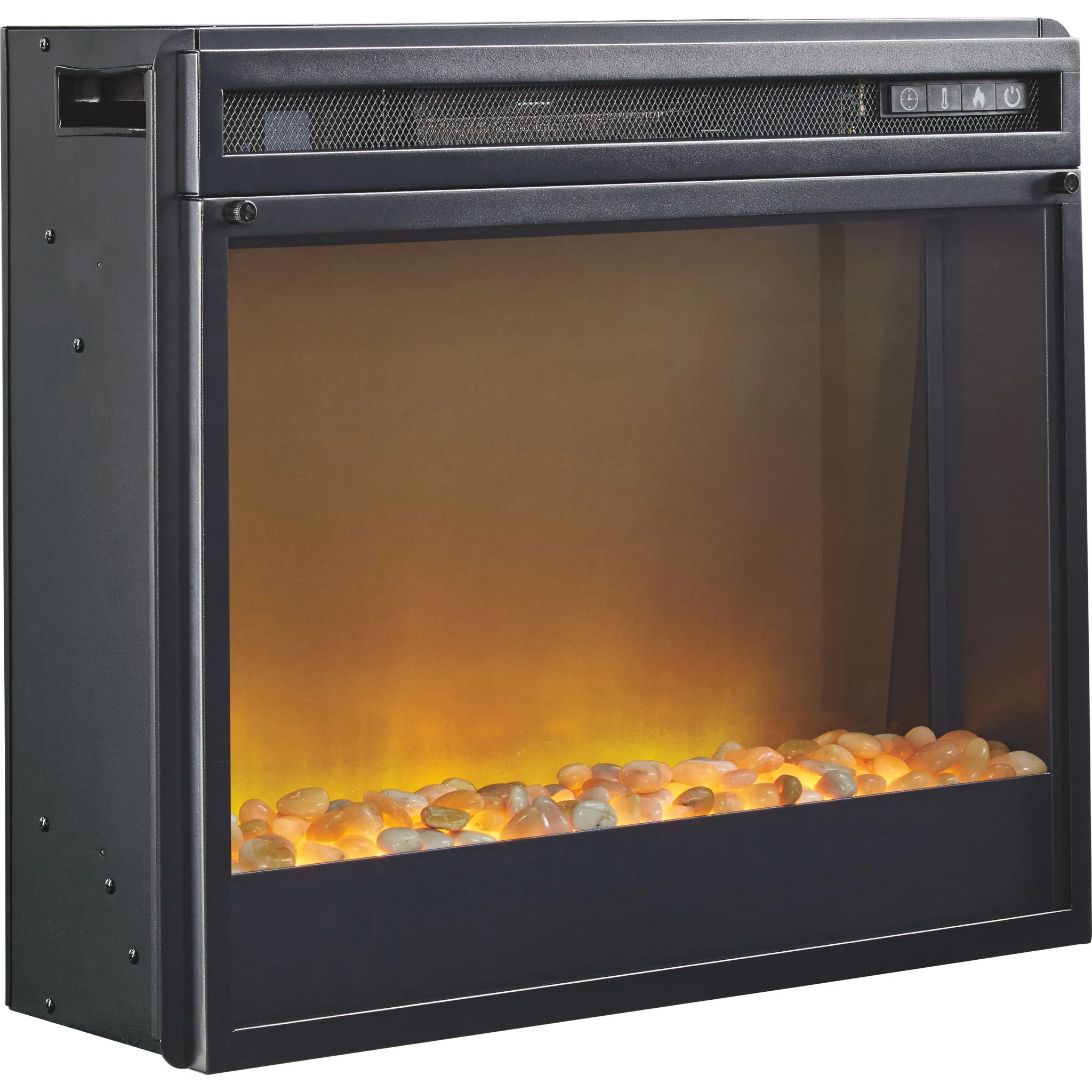 Trinell TV Stand with Fireplace - Brown - Image 3