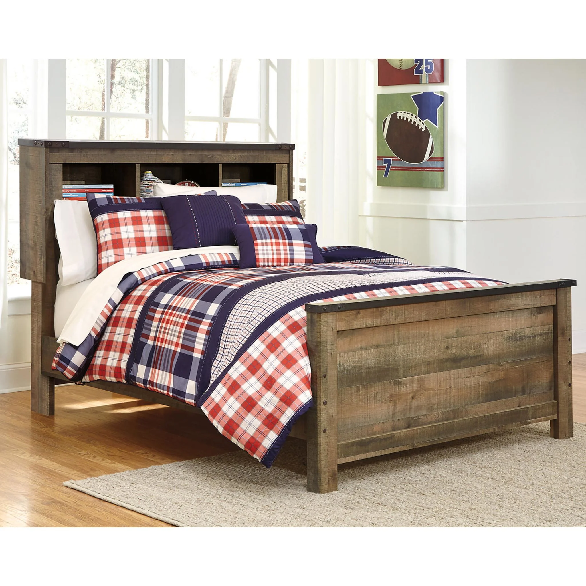 Trinell Full Bookcase Bed - Brown - Image 5