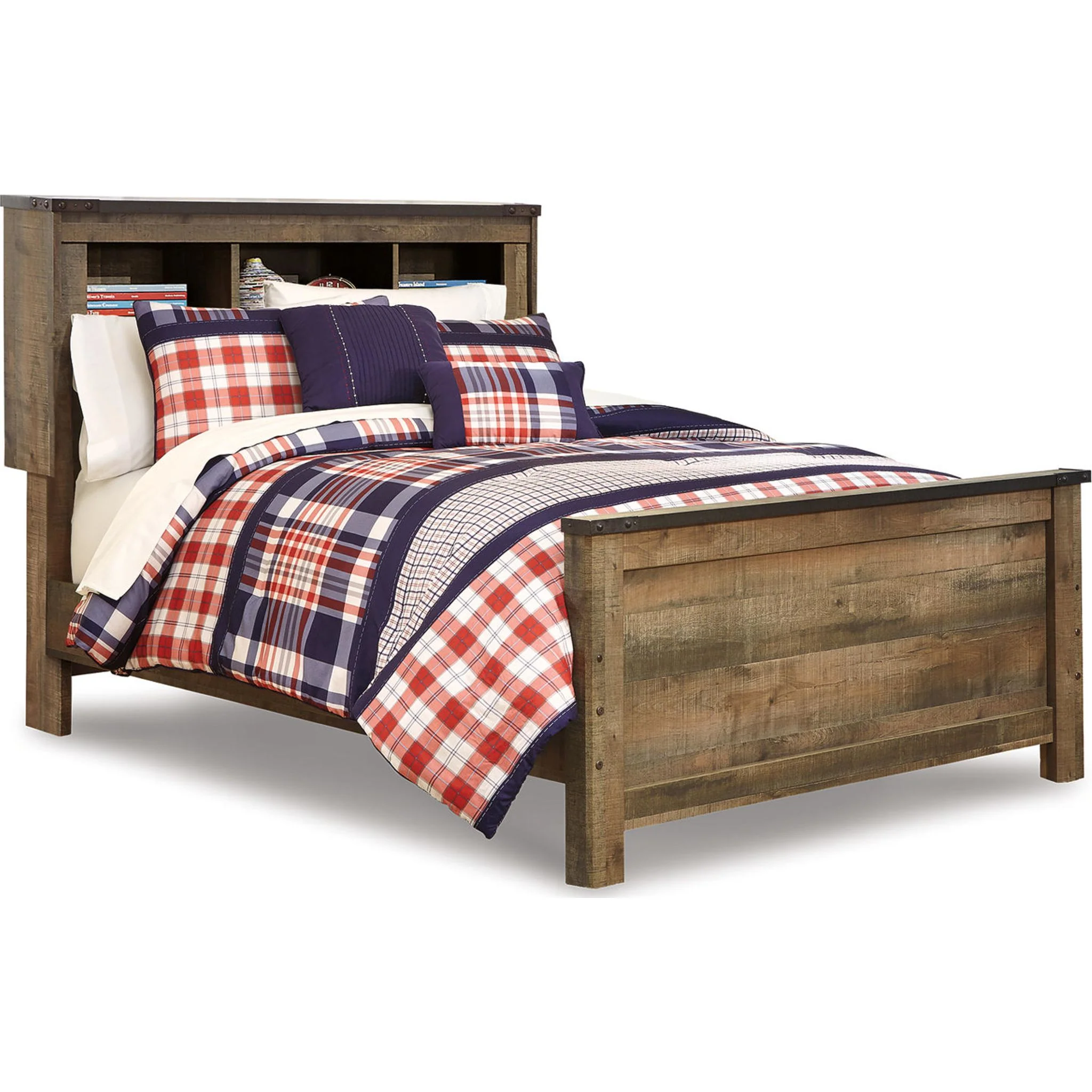 Trinell Full Bookcase Bed - Brown - Image 6