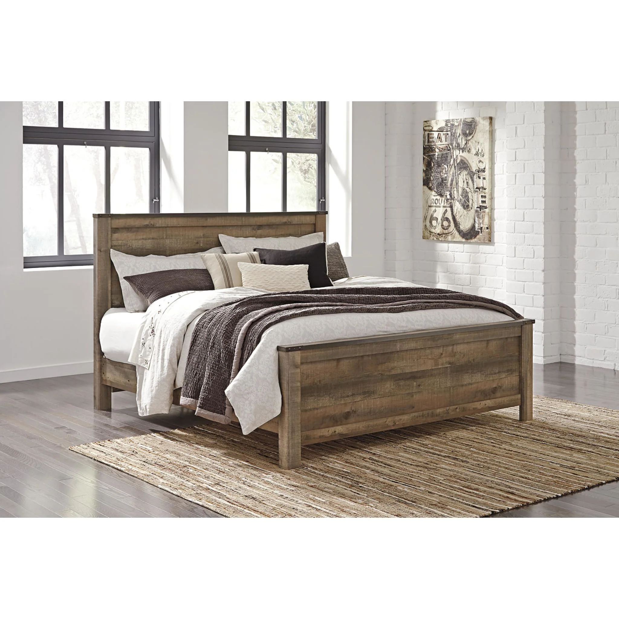 Trinell King Panel Headboard - Rustic - Image 19