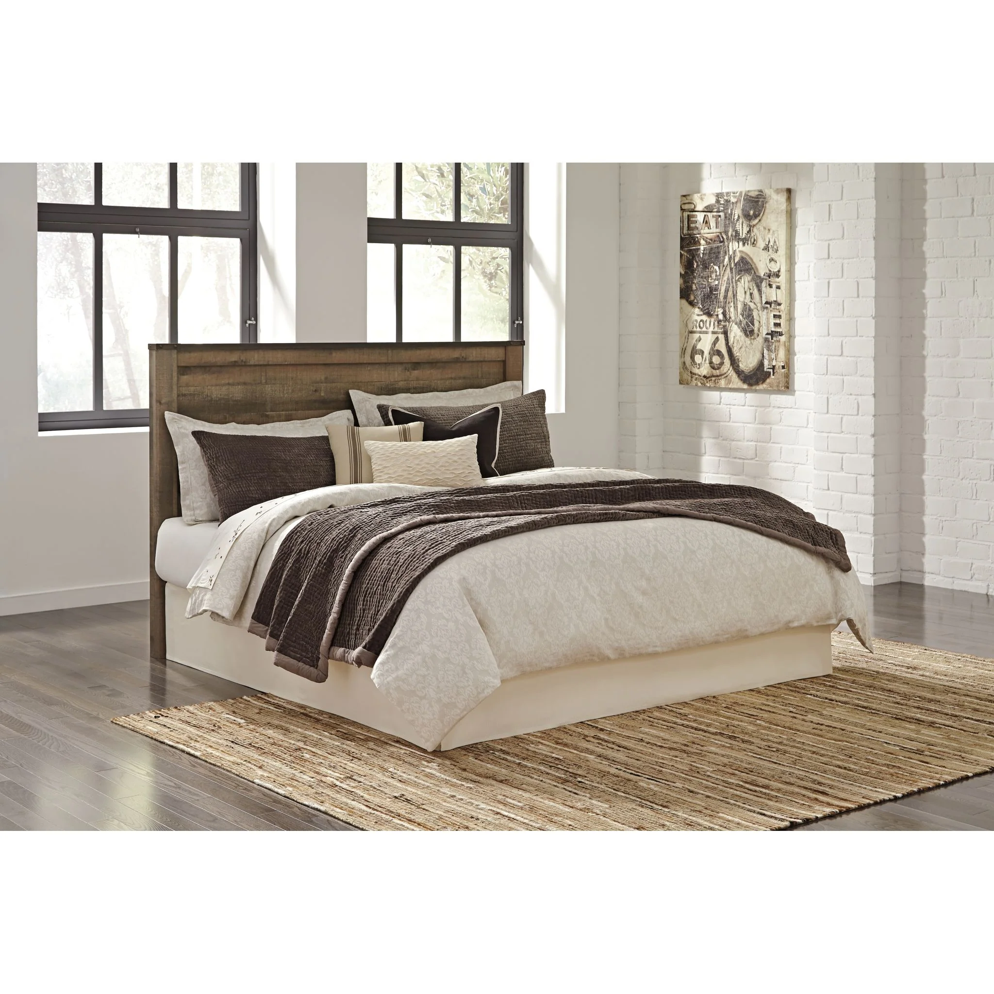 Trinell King Panel Headboard - Rustic - Image 3