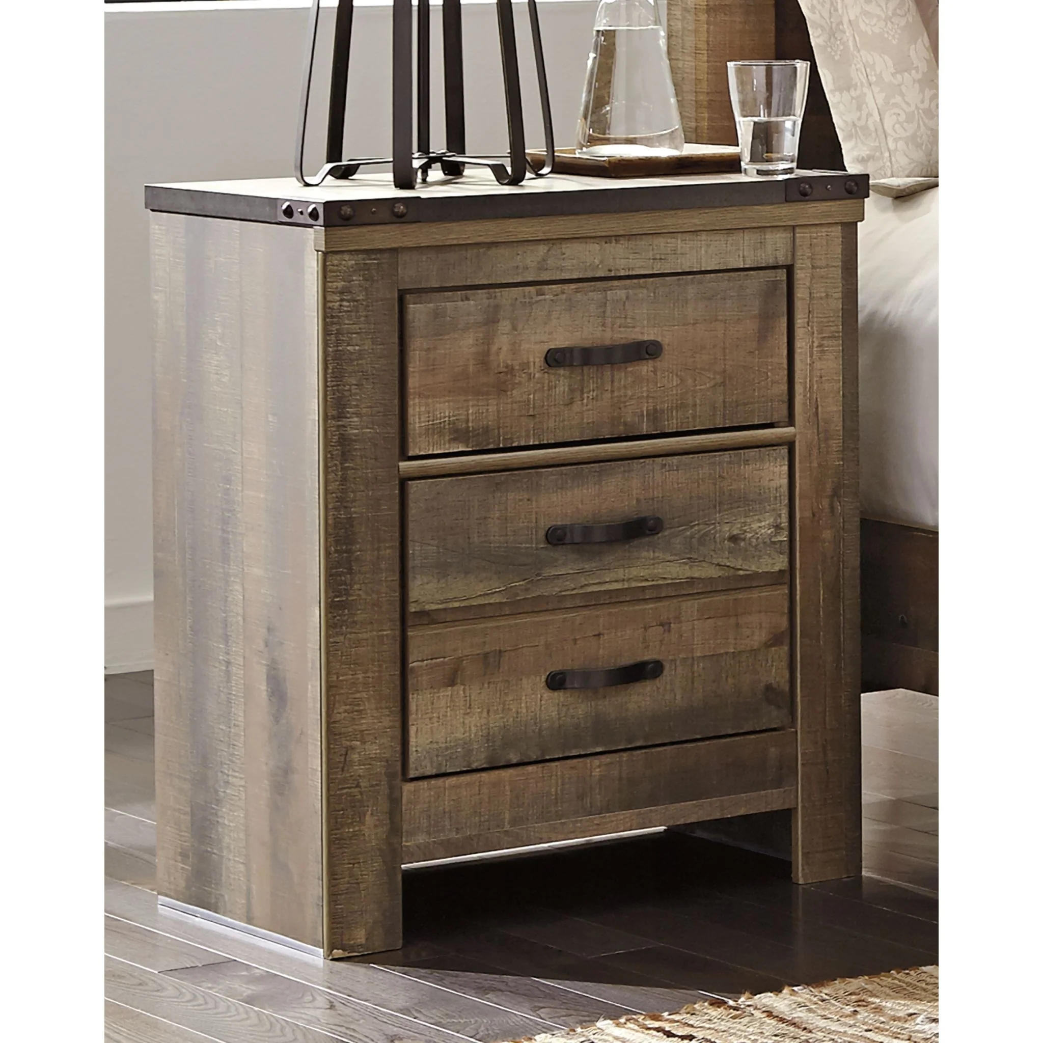 Trinell Nightstand - Rustic - Image 2