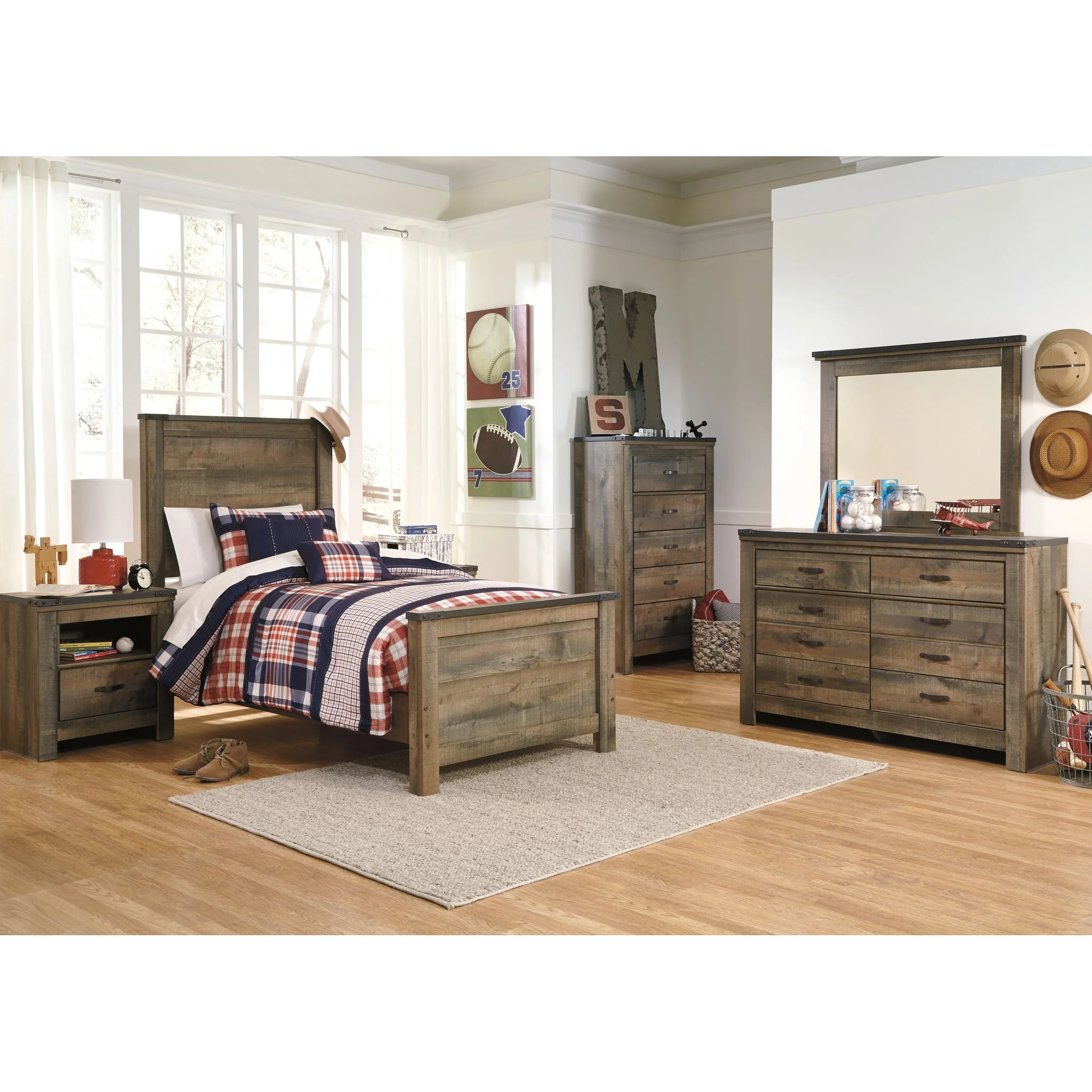 Trinell Nightstand - Rustic - Image 3
