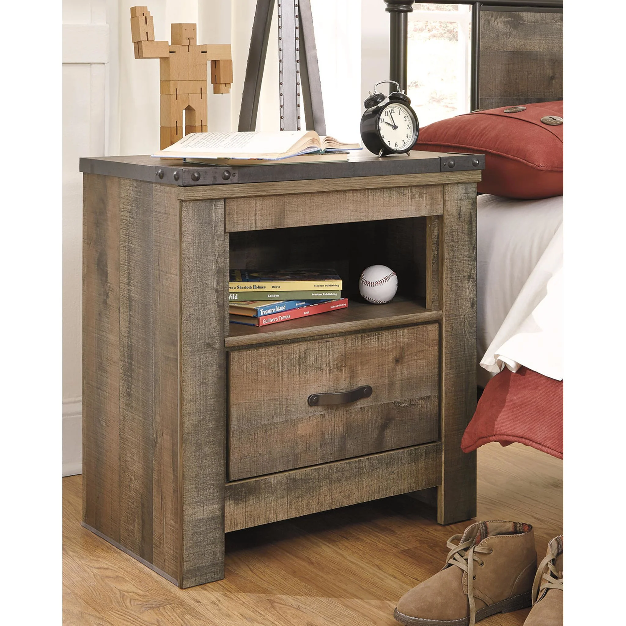 Trinell Nightstand - Rustic - Image 35