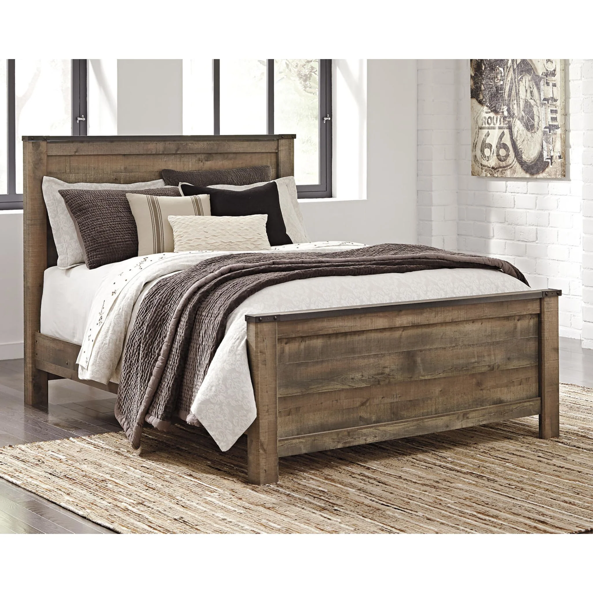 Trinell Panel Bed - Brown - Image 16