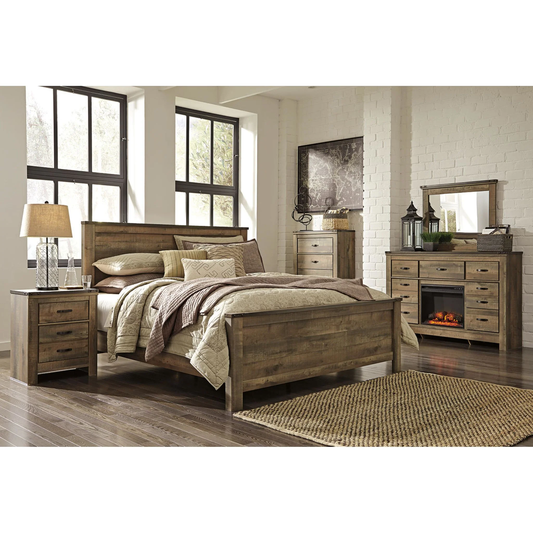 Trinell Panel Bed - Brown - Image 29
