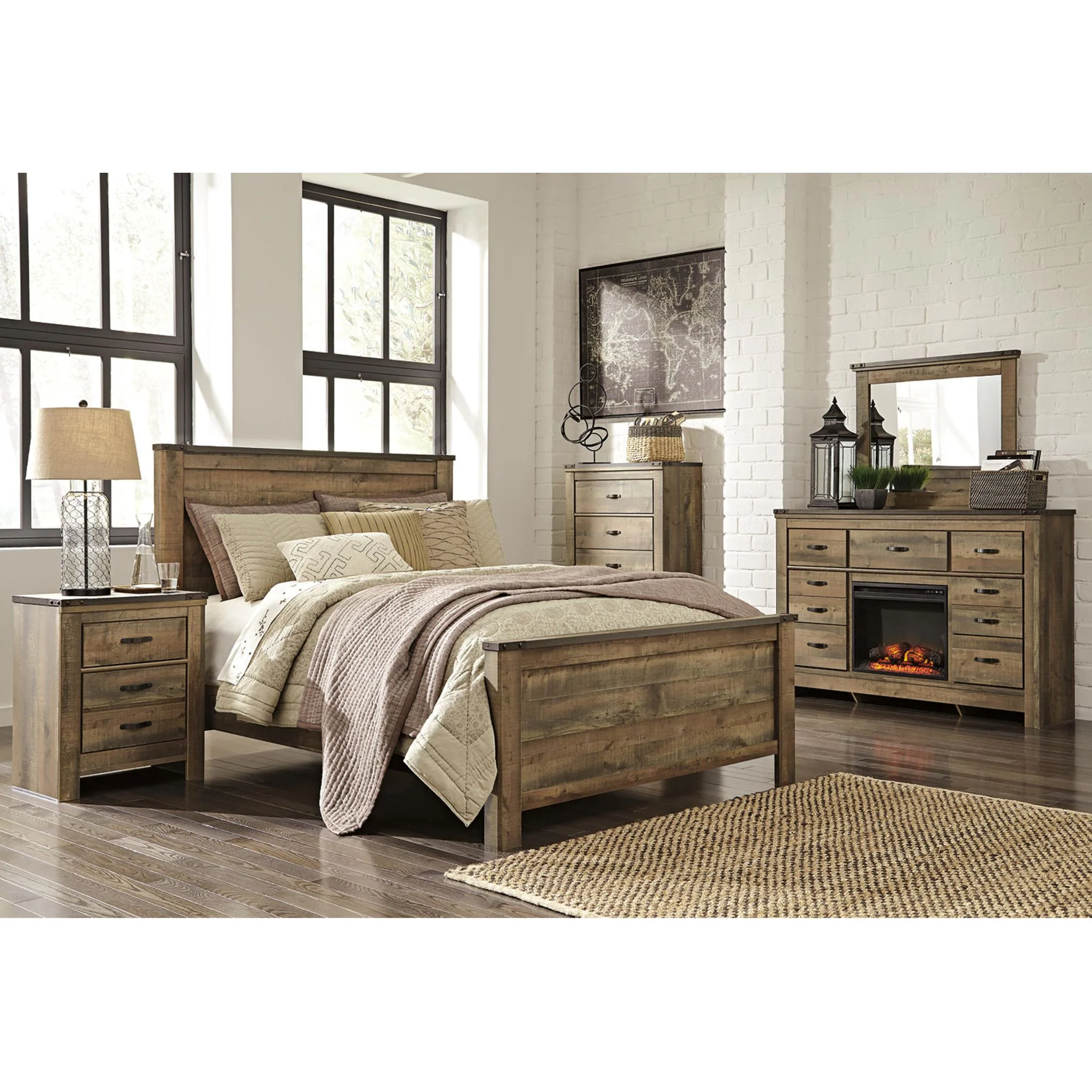Trinell Panel Bed - Brown - Image 38