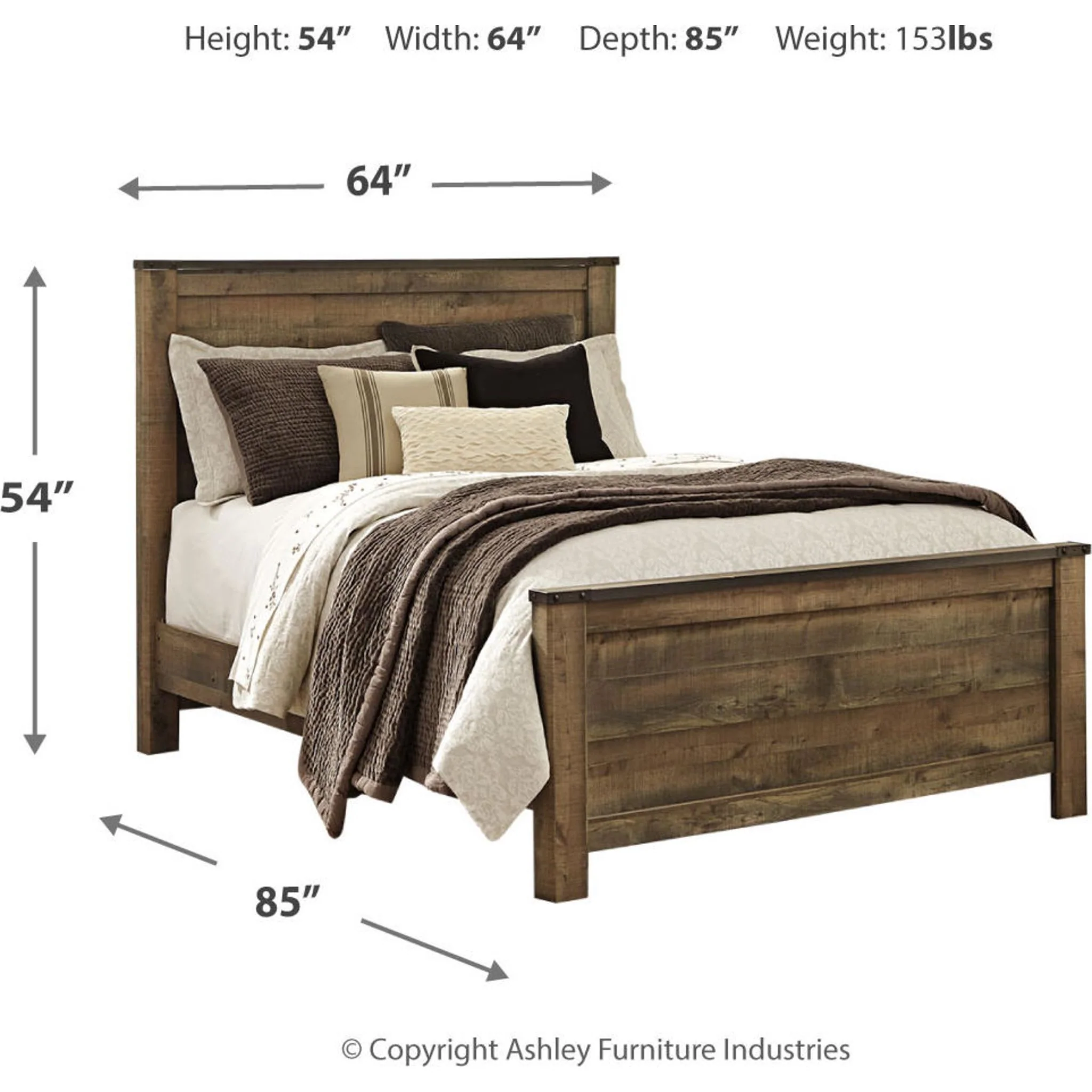 Trinell Panel Bed - Brown - Image 44