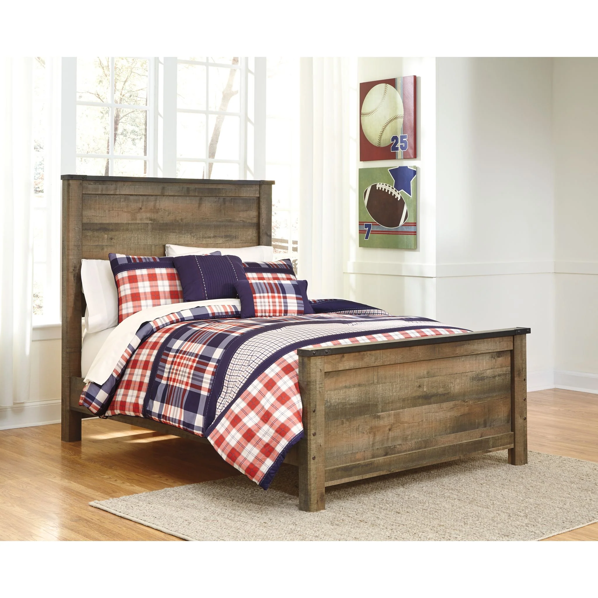 Trinell Panel Bed - Brown - Image 21
