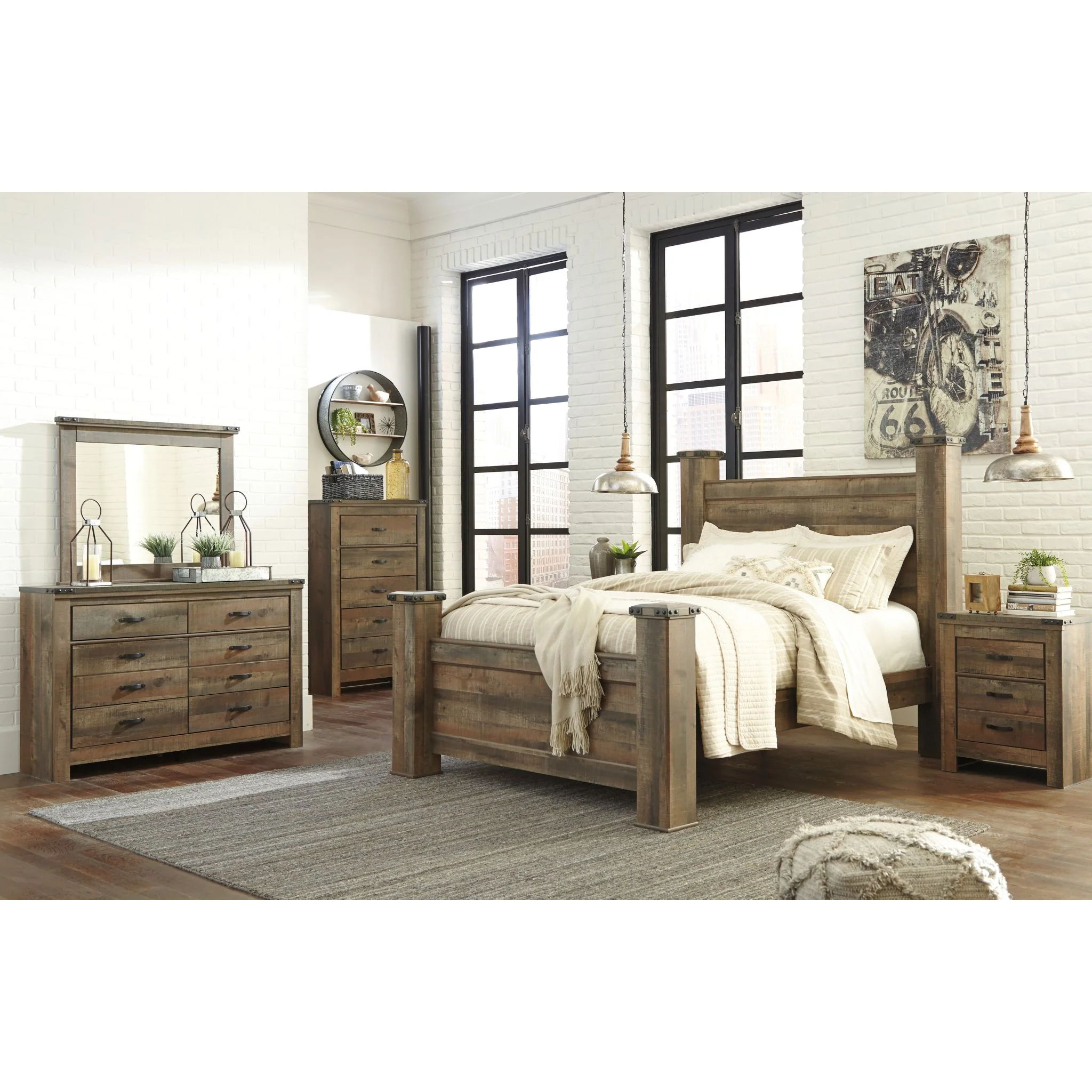 Trinell Poster Bed - Brown - Image 6