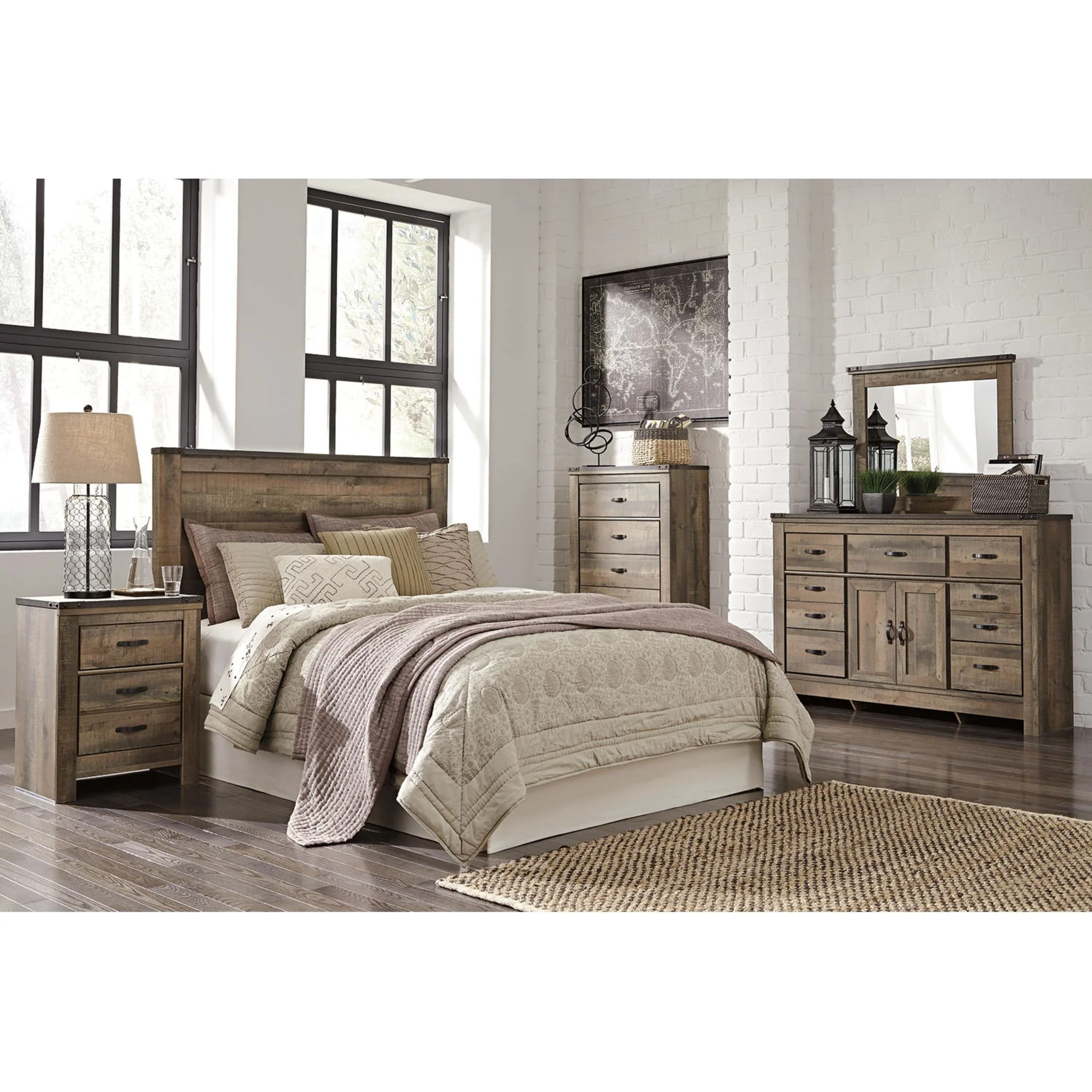 Trinell Queen Panel Headboard - Rustic - Image 24
