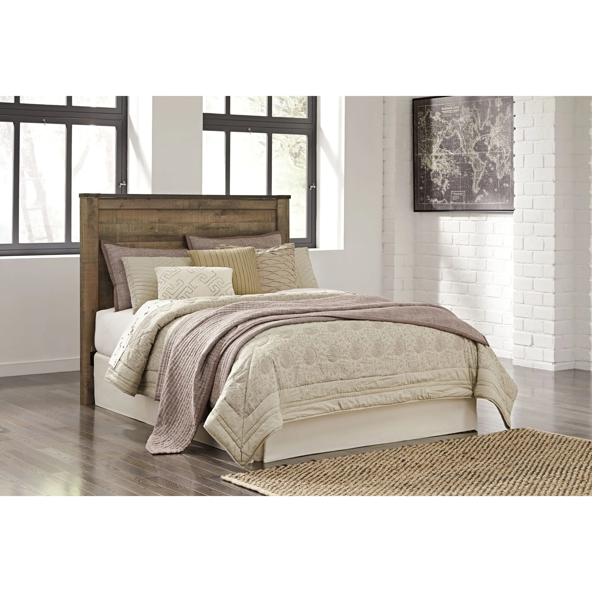 Trinell Queen Panel Headboard - Rustic - Image 3