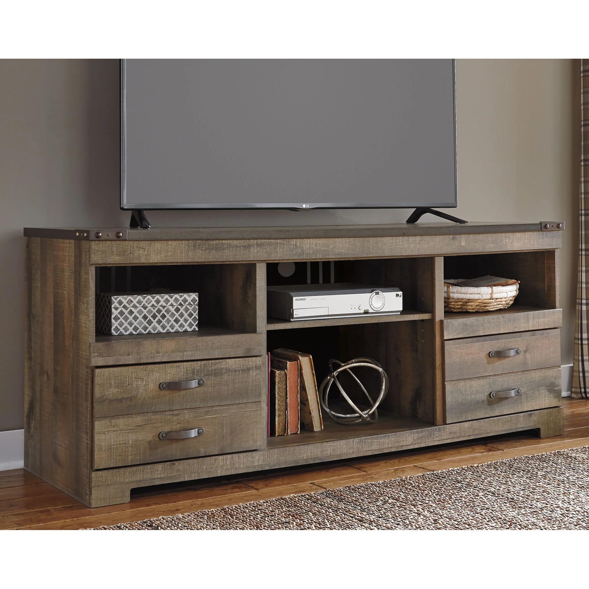 Trinell TV Stand - Brown - Image 2