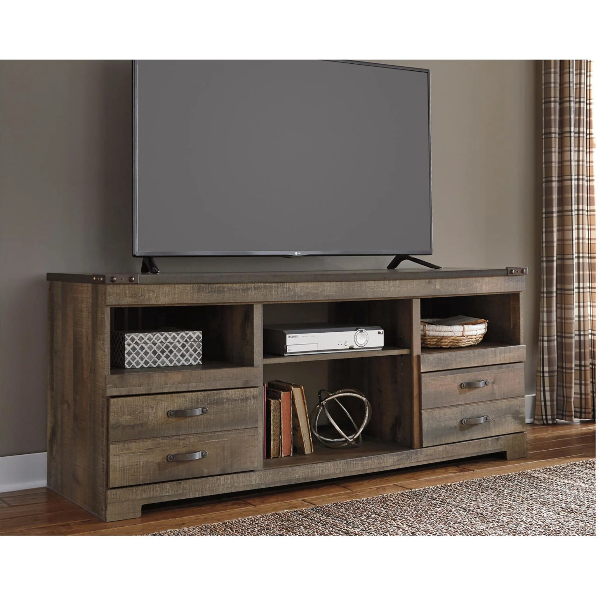 Trinell TV Stand - Brown - Image 8