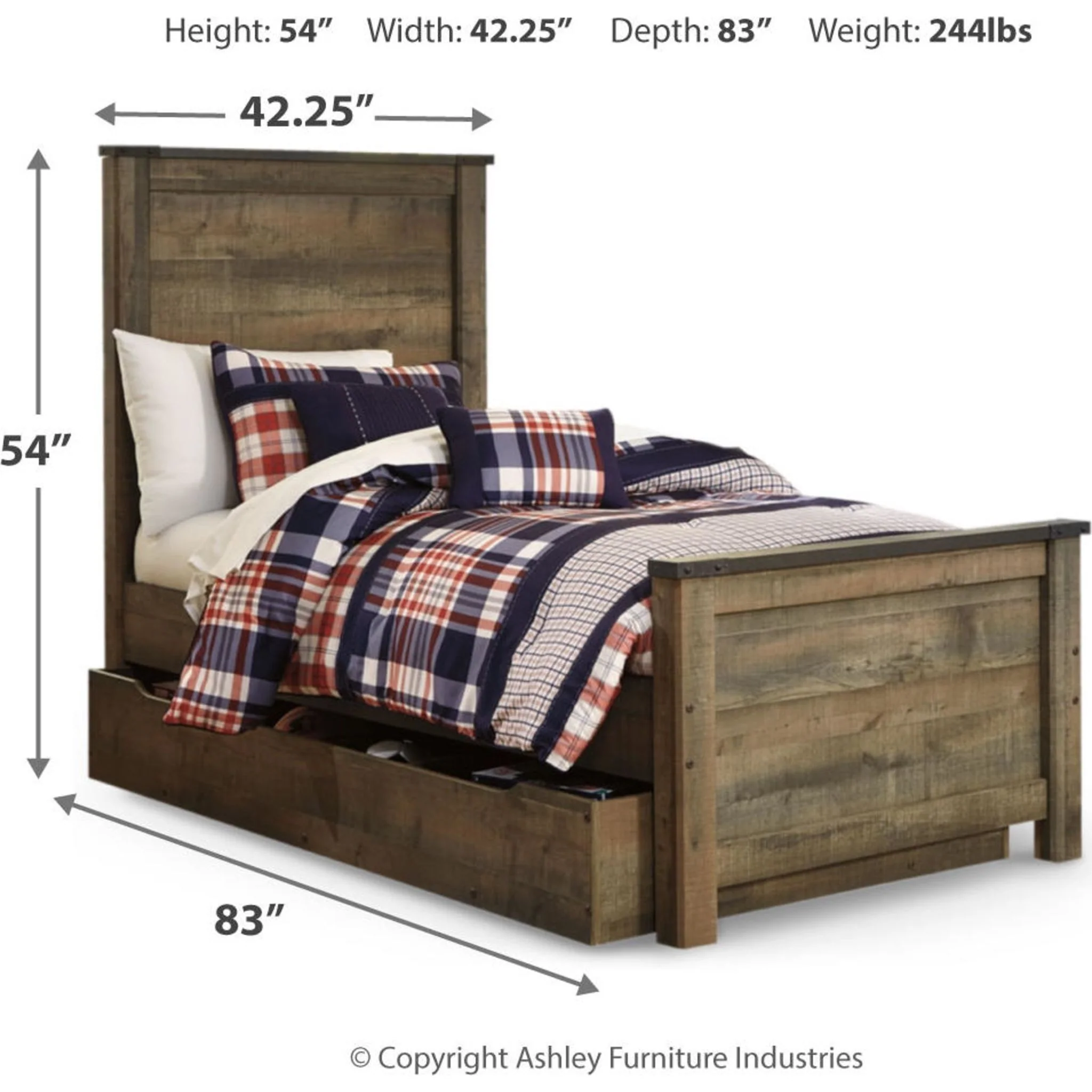 Trinell Twin Bed - Brown - Image 12