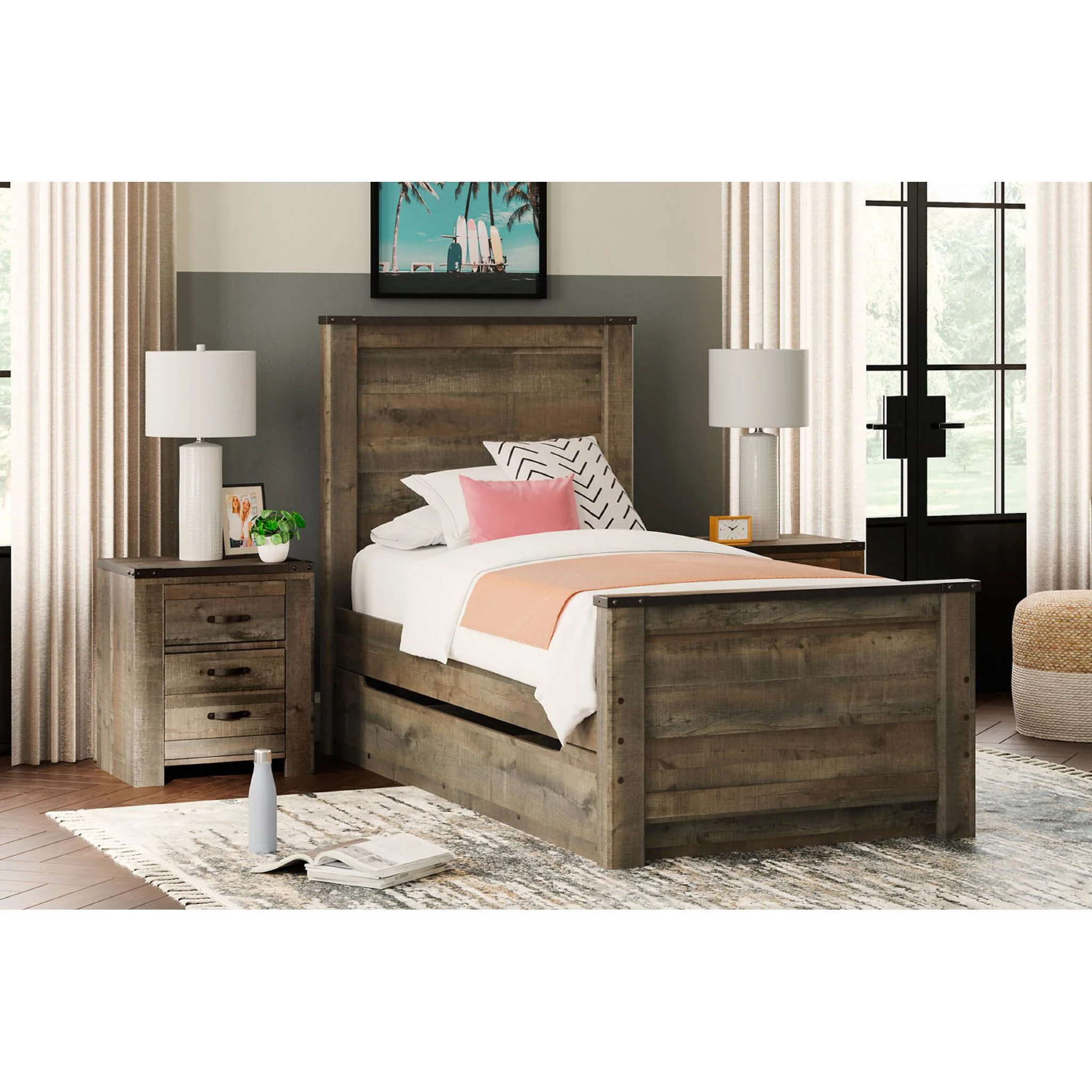 Trinell Twin Bed - Brown - Image 17