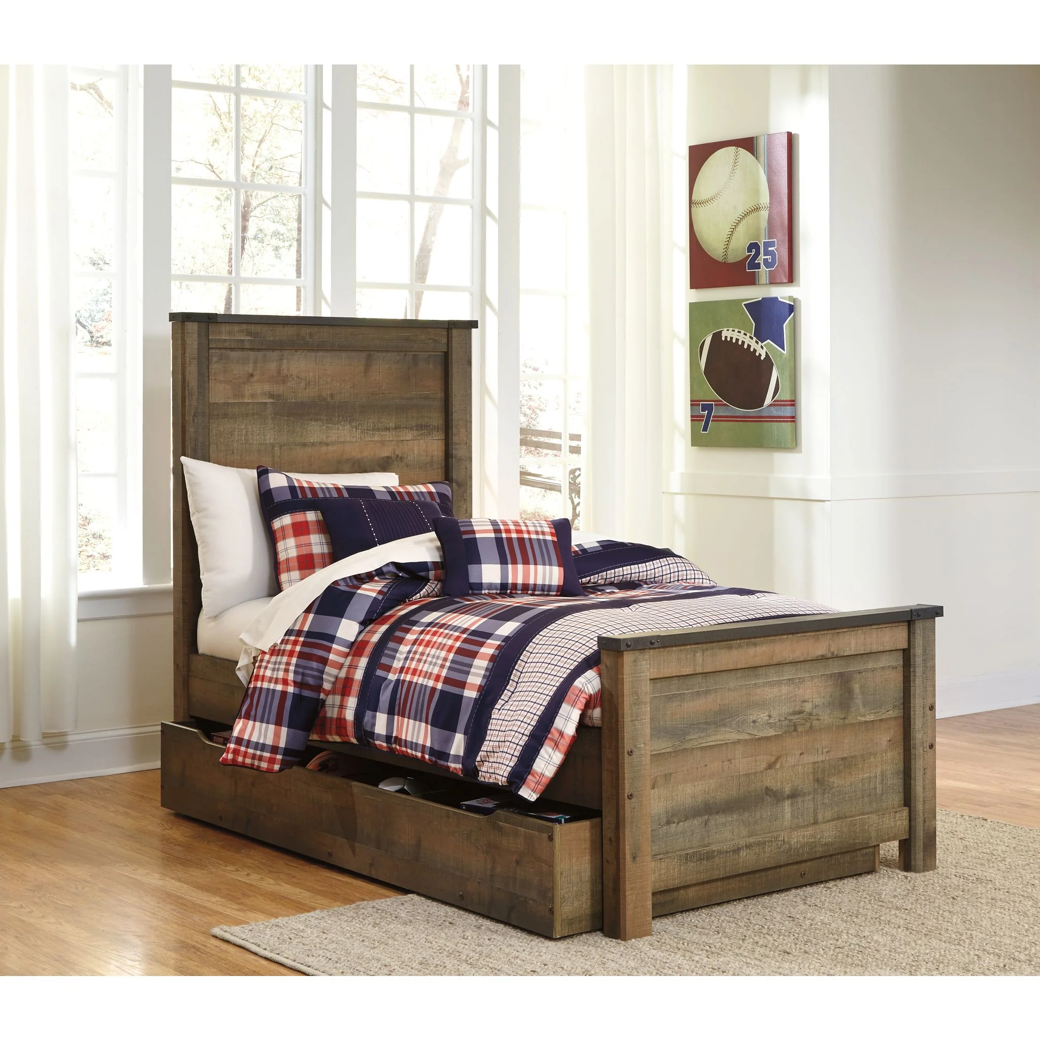 Trinell Twin Bed - Brown - Image 2