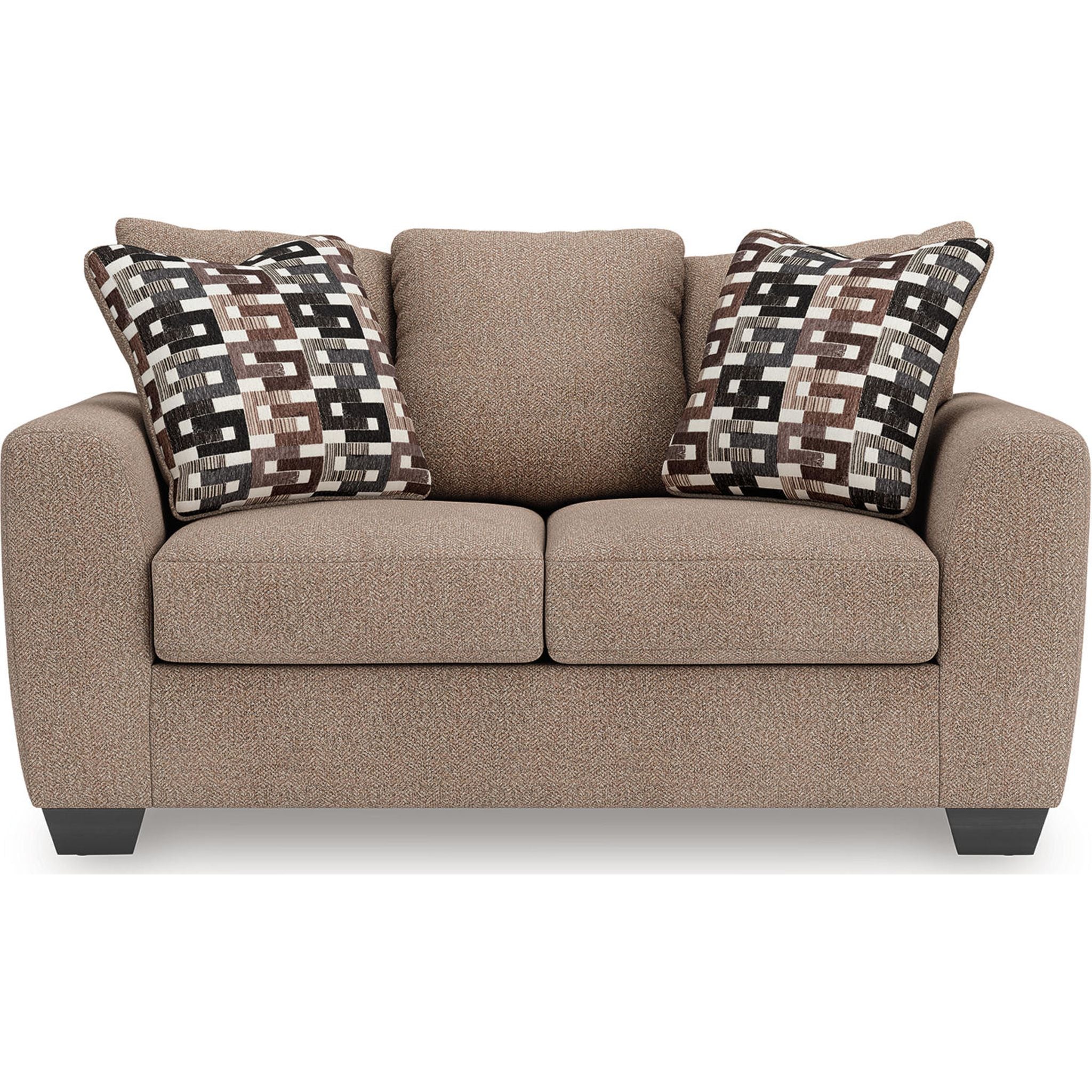 Triston-Peaks Loveseat - Suede