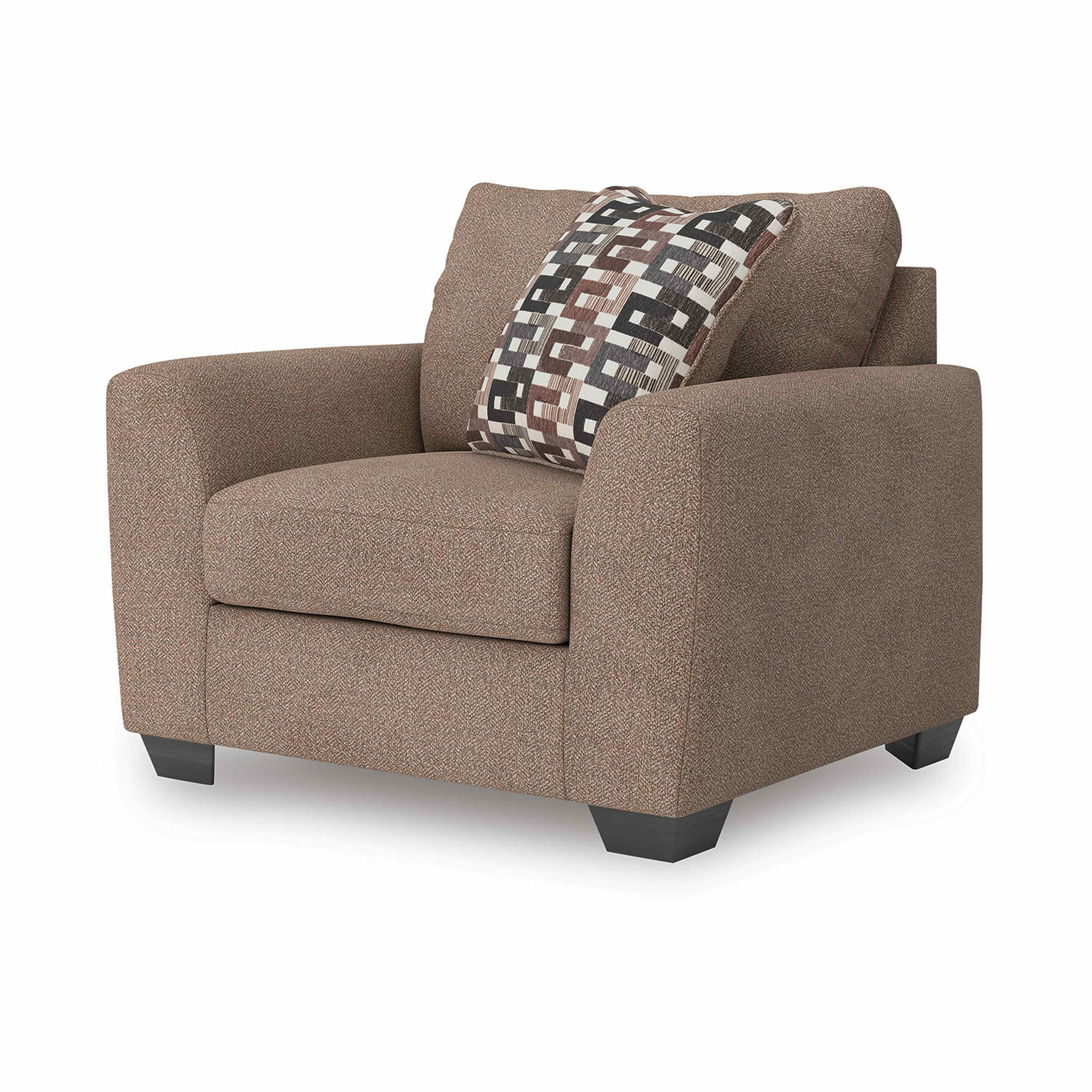 Triston-Peaks Oversized Chair - Suede - Image 3