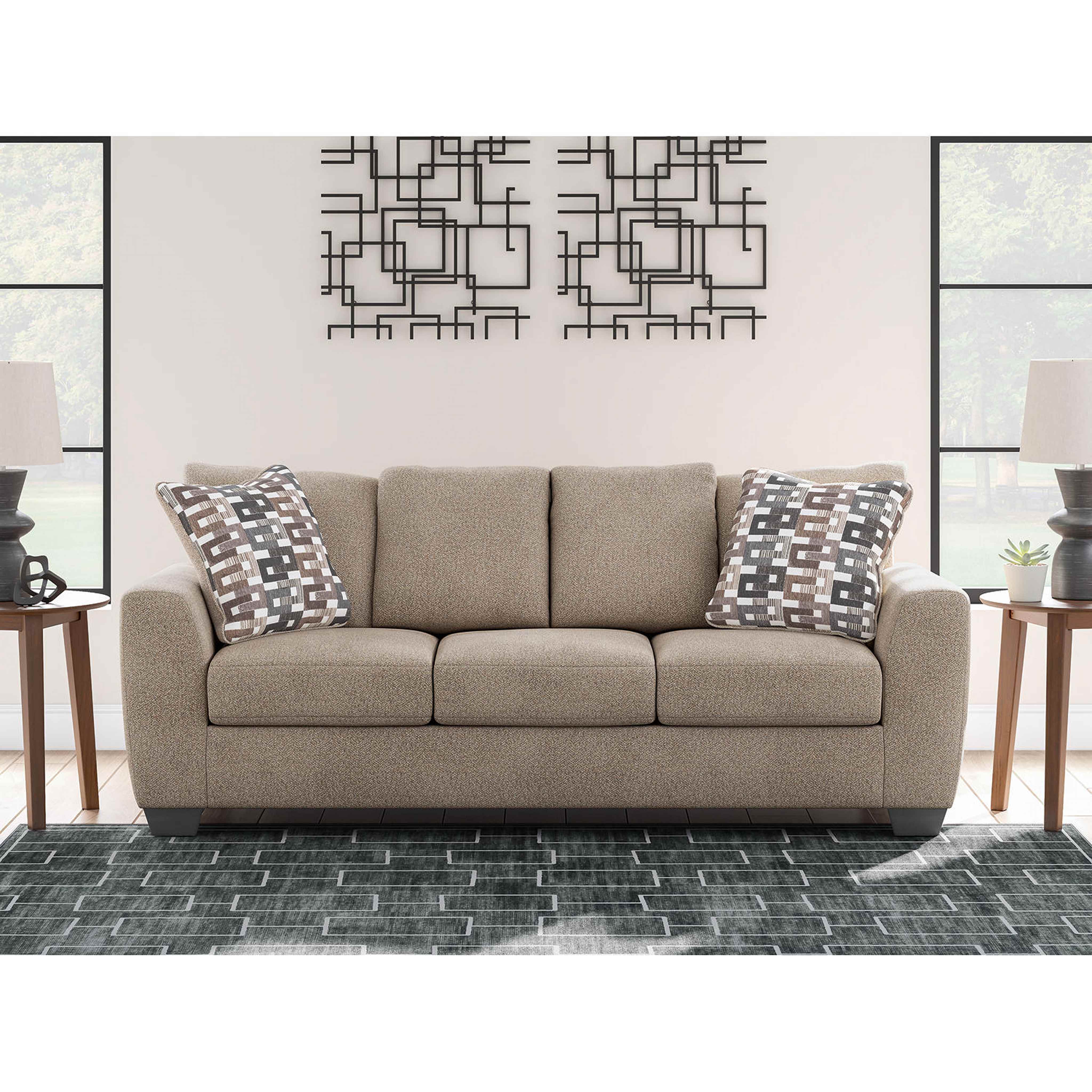 Triston-Peaks Sofa - Suede - Image 2