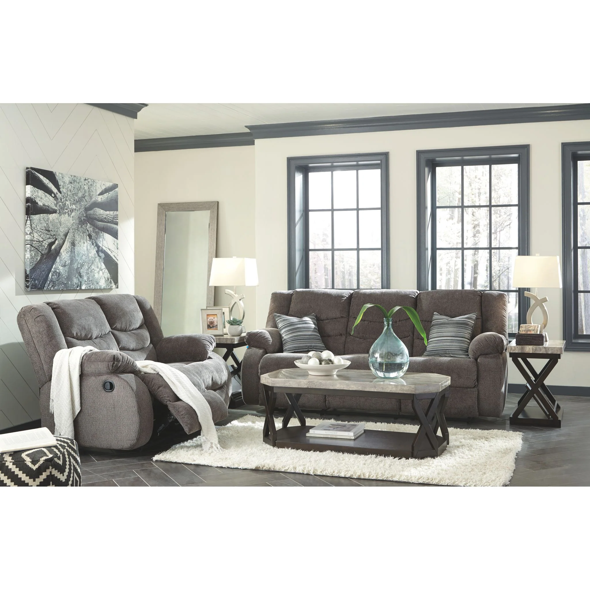 Tulen Reclining Sofa - Gray - Image 4