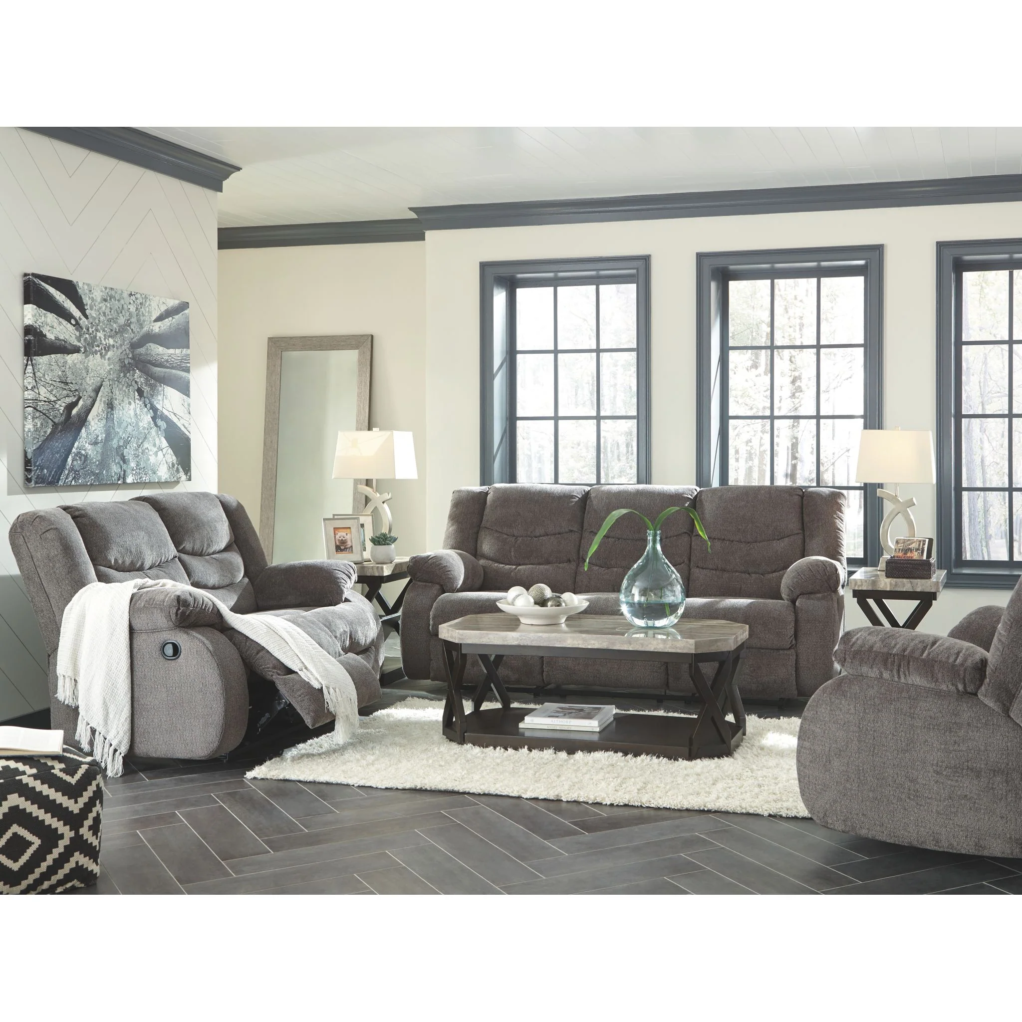 Tulen Reclining Sofa - Gray - Image 6
