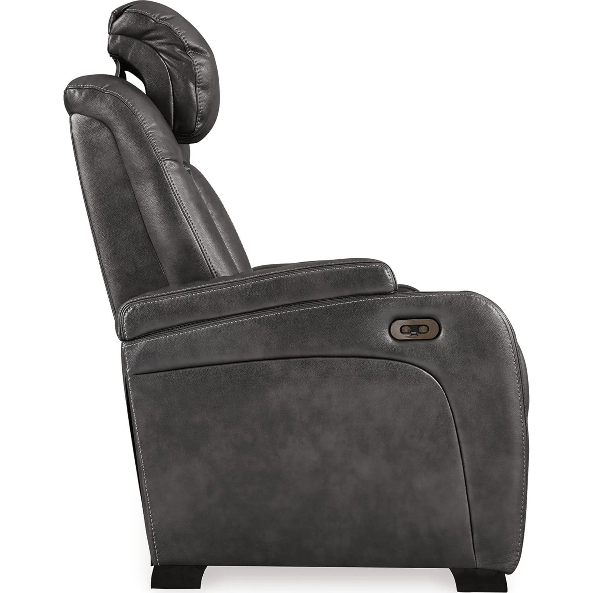 Turbulance Power Reclining Loveseat With Power Headrest - Quarry - Image 12