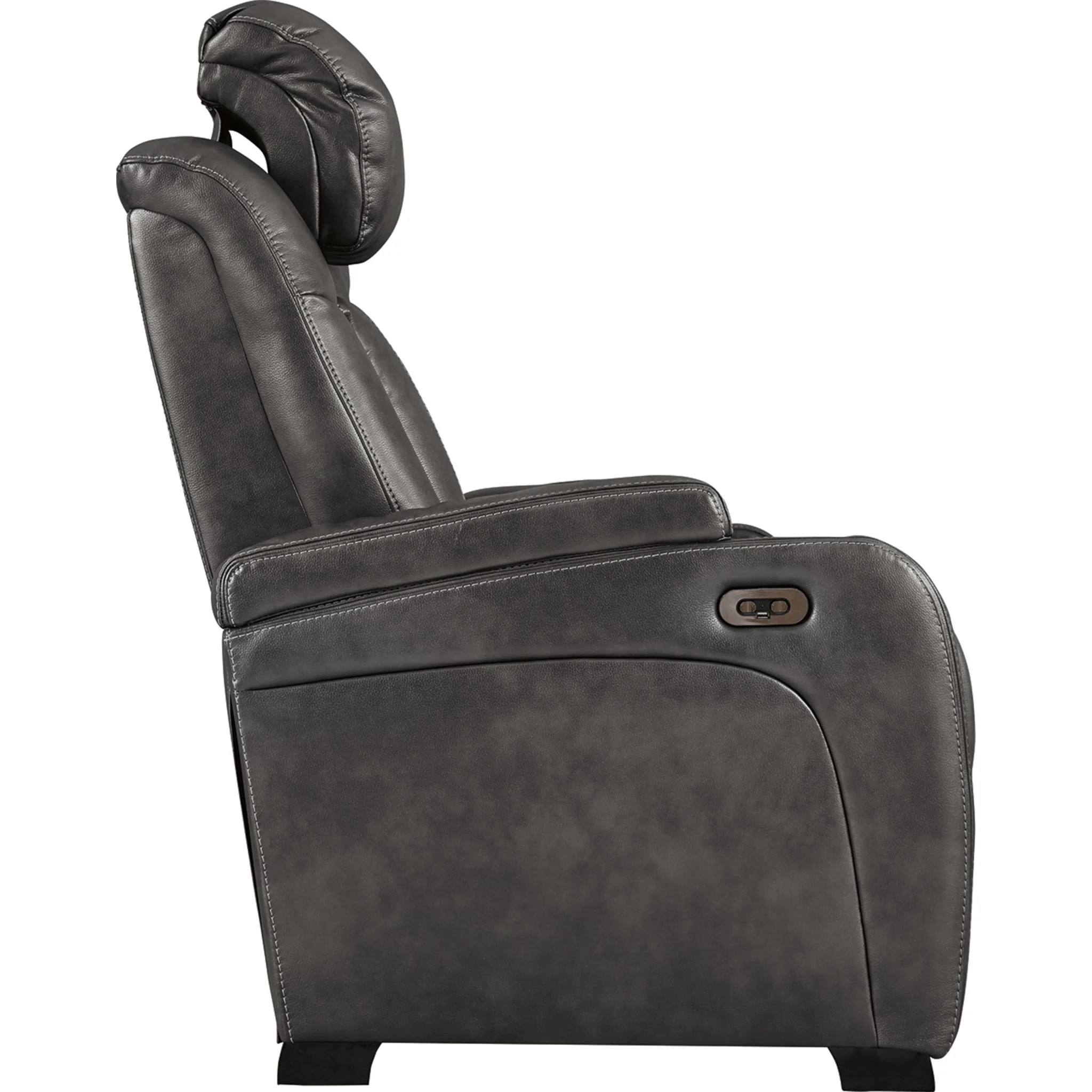 Turbulance Power Reclining Loveseat With Power Headrest - Quarry - Image 6