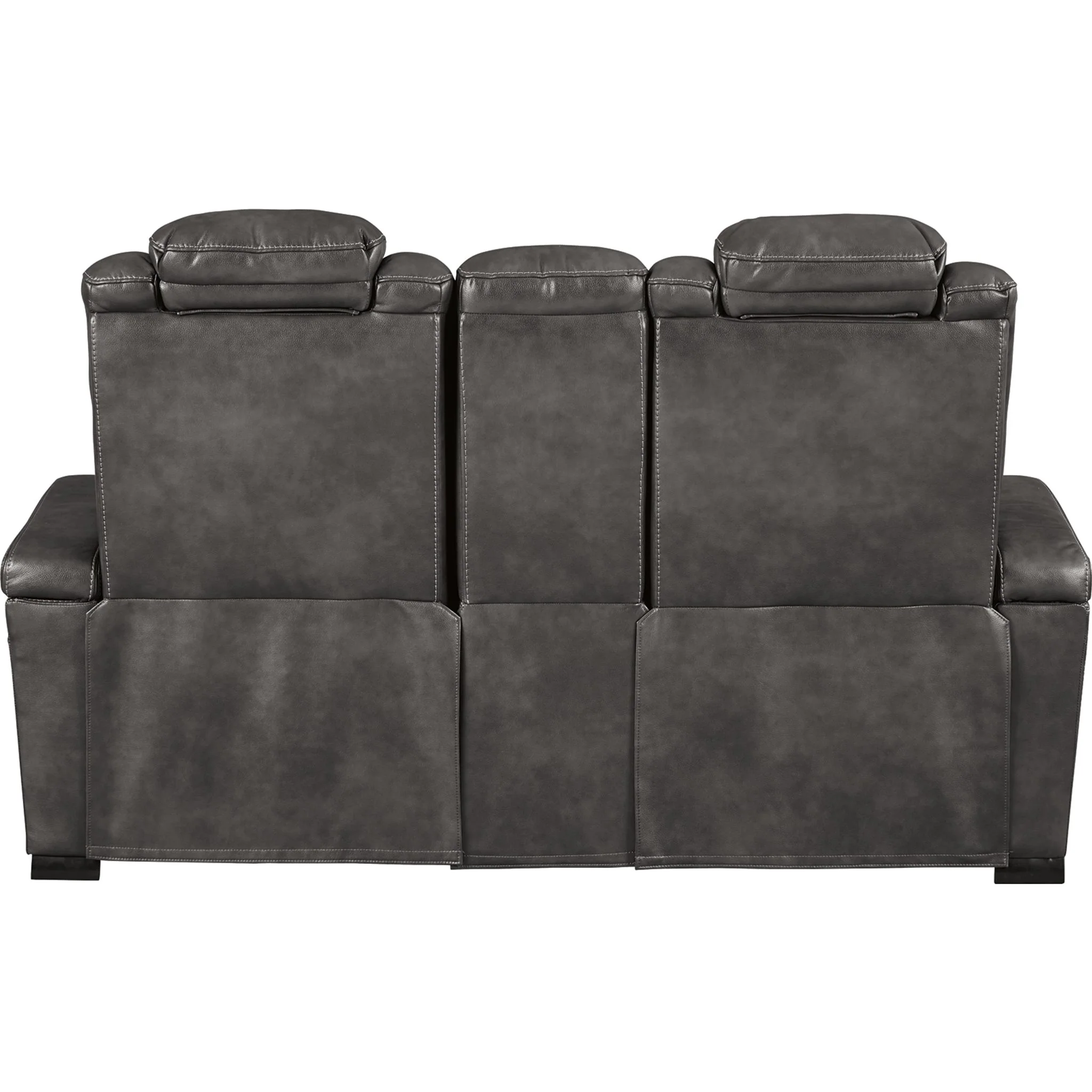 Turbulance Power Reclining Loveseat With Power Headrest - Quarry - Image 7