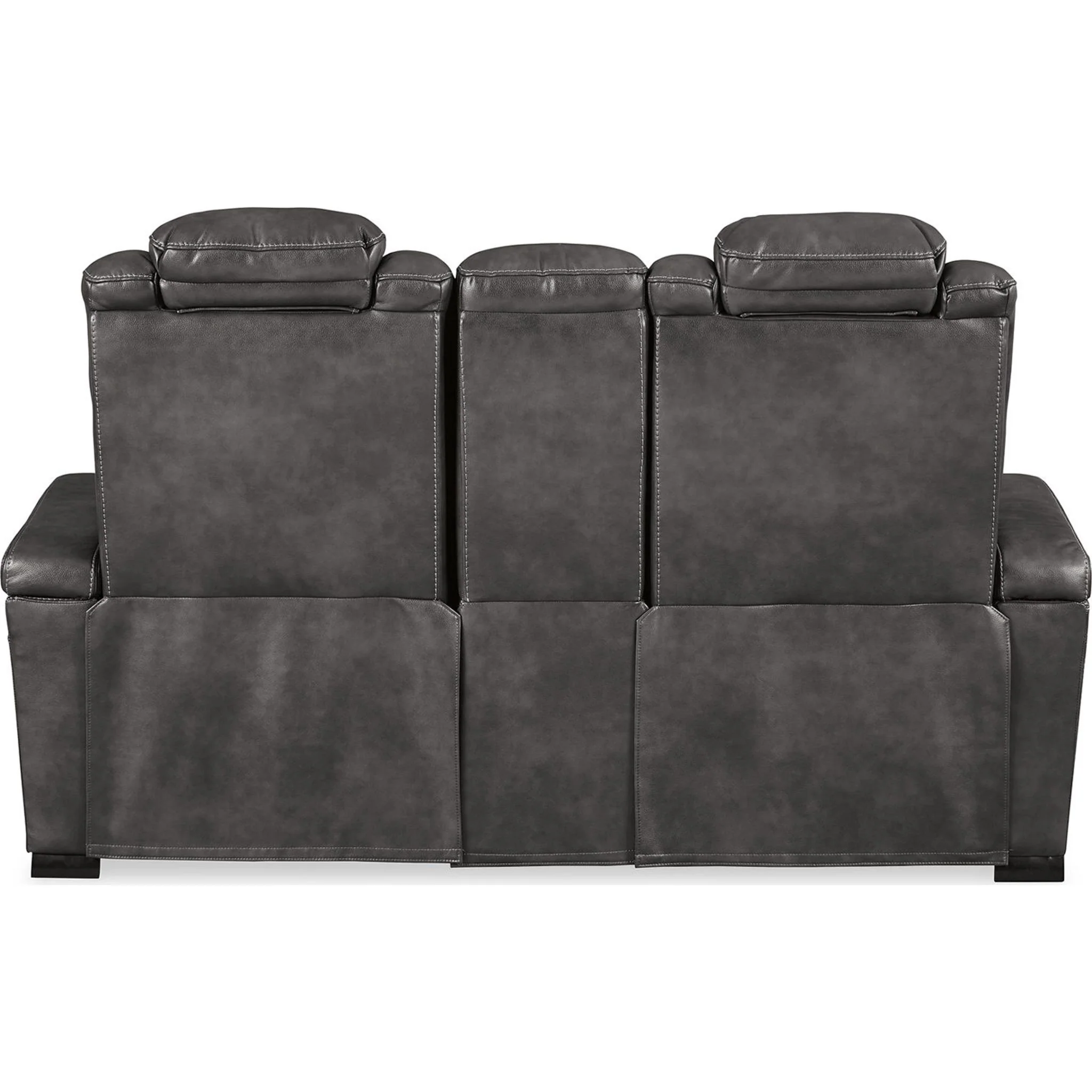 Turbulance Power Reclining Loveseat With Power Headrest - Quarry - Image 8