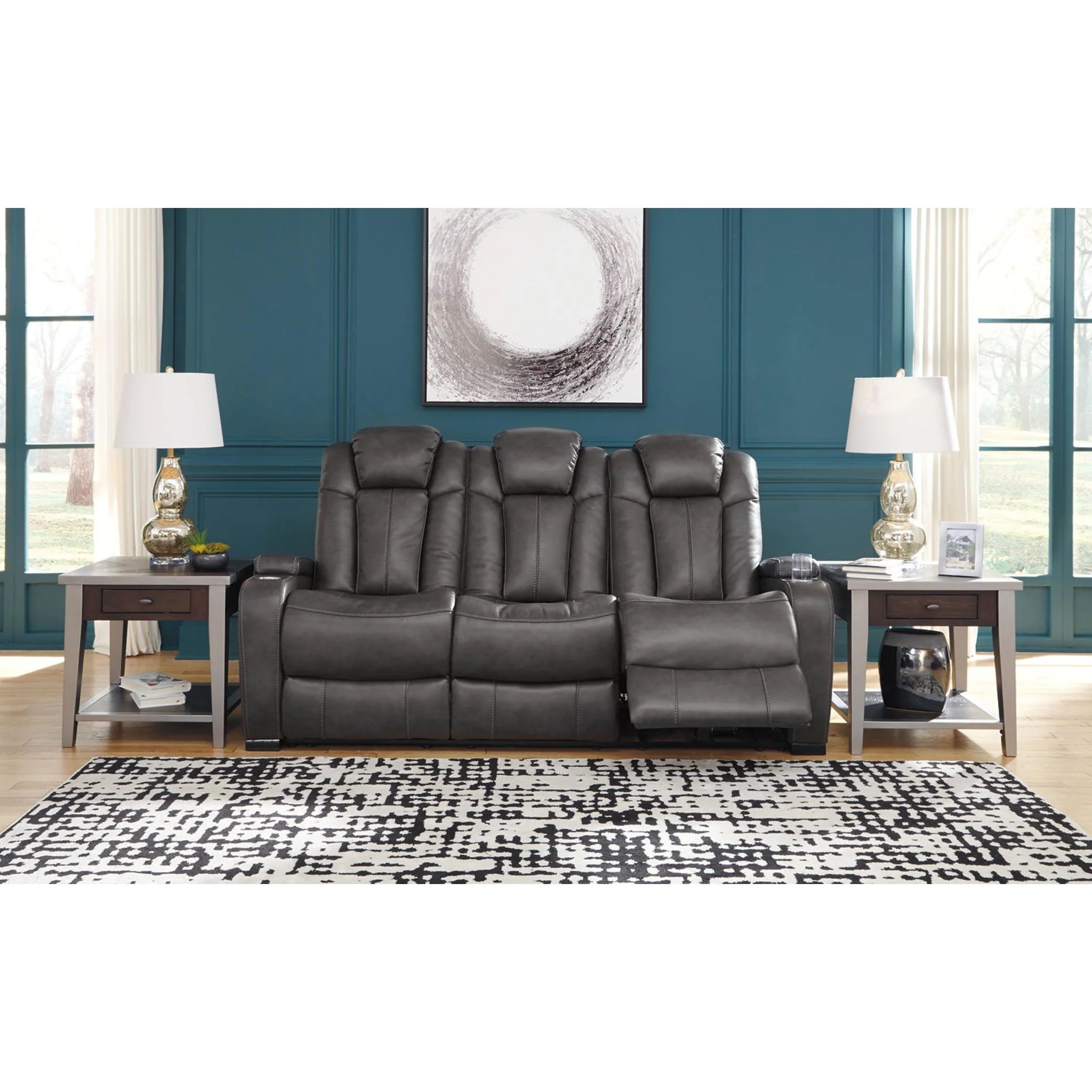 Turbulance Power Reclining Sofa - Quarry - Image 13