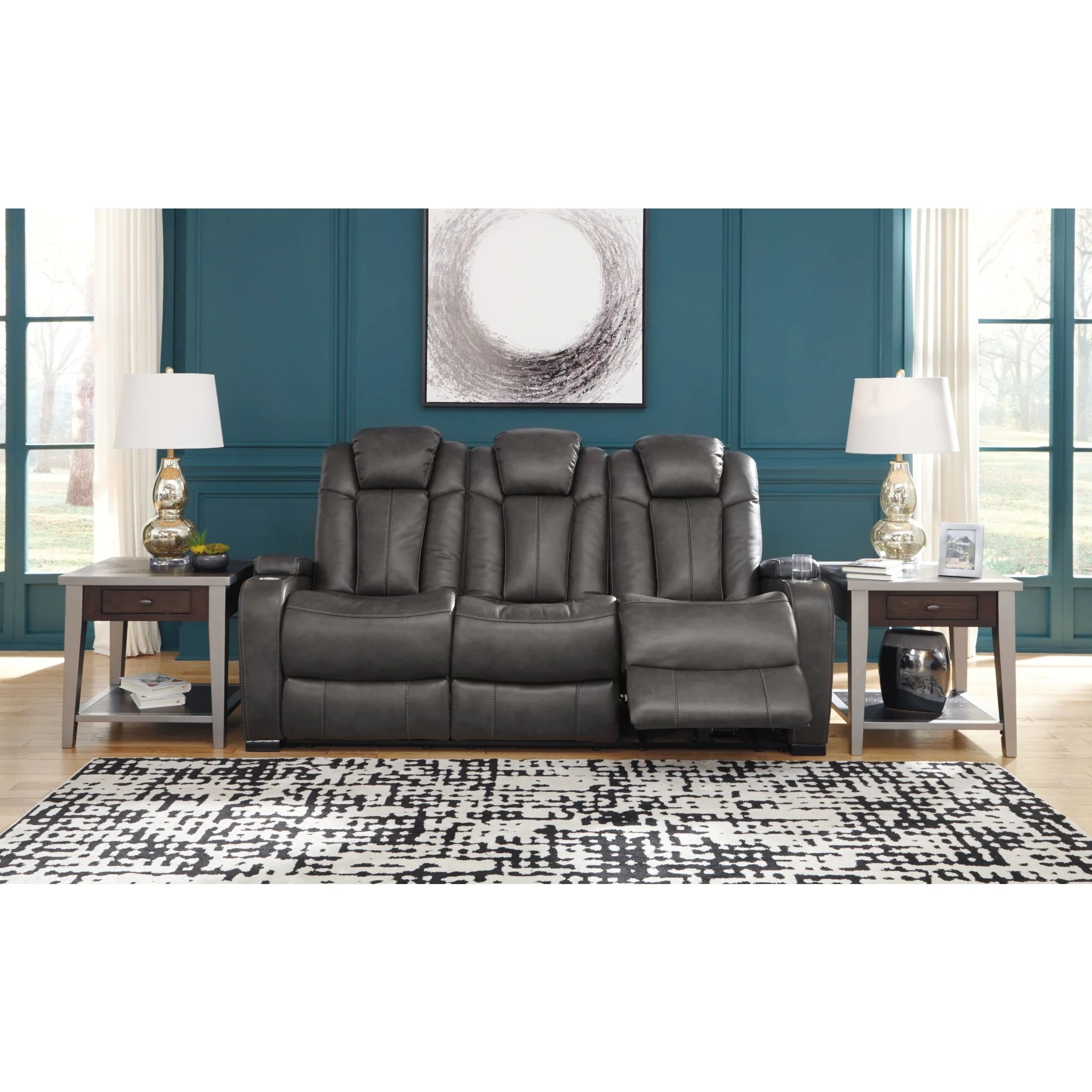 Turbulance Power Reclining Sofa - Quarry - Image 2